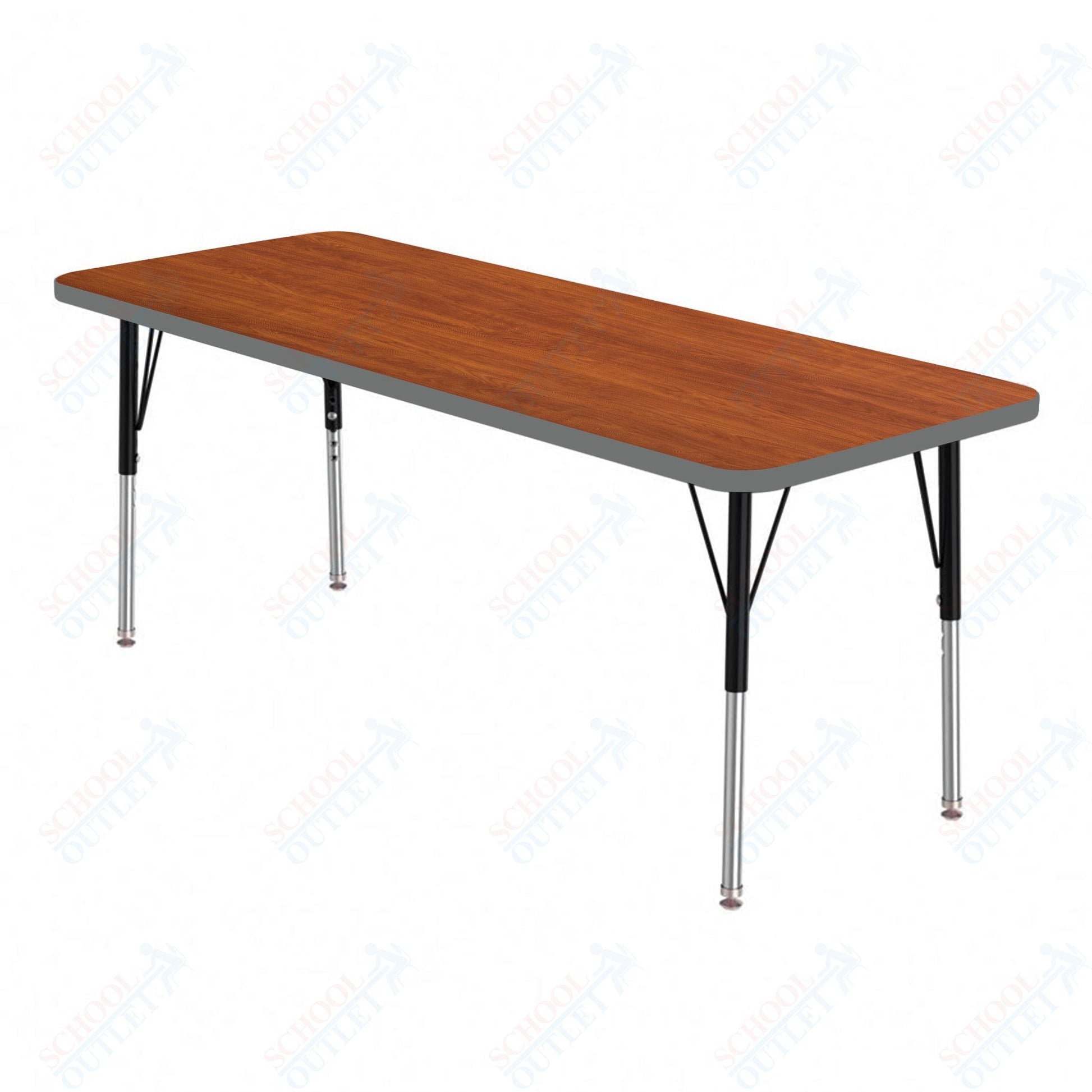 Marco MG2200 Series Rectangle Preschool Table 20" x 60" Adjustable Height 16" - 24" (MG2222 - MA) - SchoolOutlet