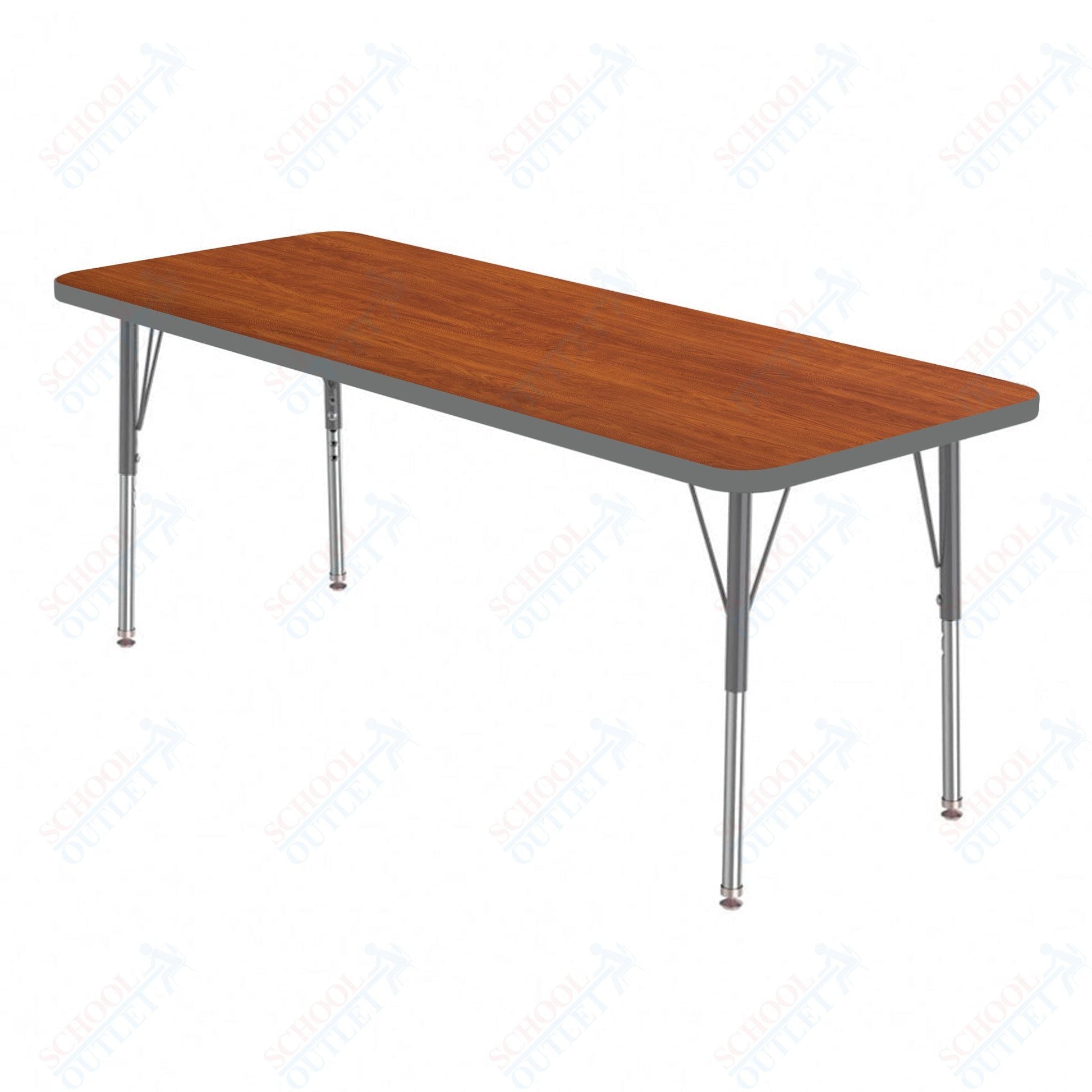 Marco MG2200 Series Rectangle Preschool Table 20" x 60" Adjustable Height 16" - 24" (MG2222 - MA) - SchoolOutlet