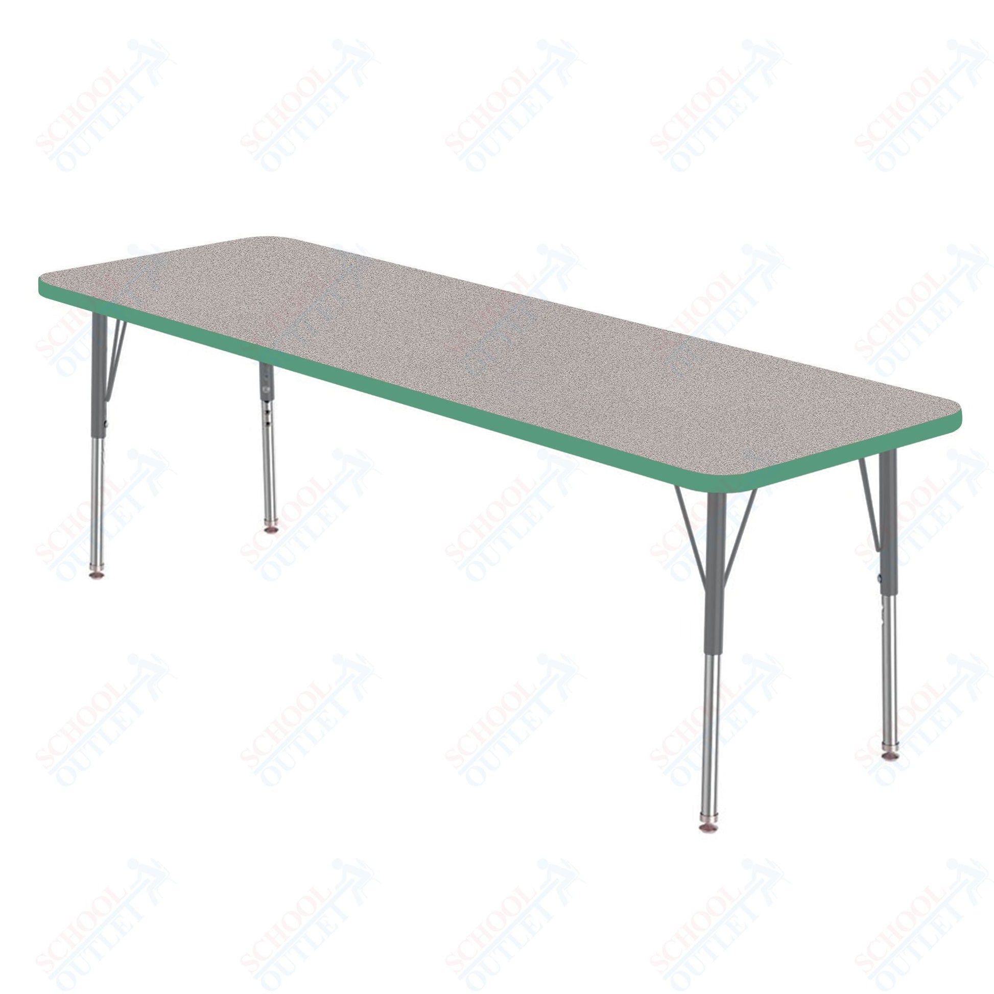 Marco MG2200 Series Rectangle Activity Table 24" x 60" Adjustable Height 21" - 30" (MG2228 - MB) - SchoolOutlet