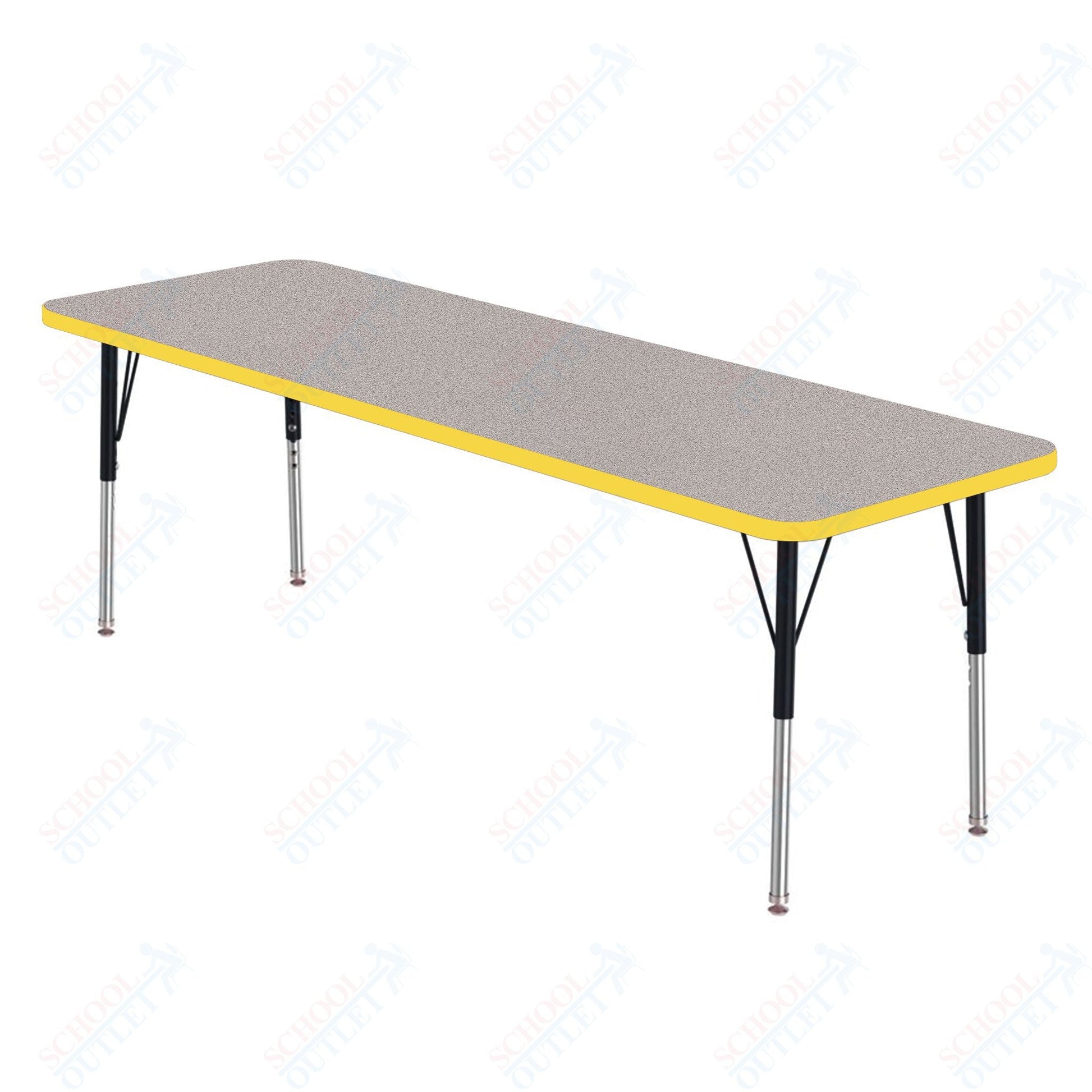 Marco MG2200 Series Rectangle Activity Table 24" x 72" Adjustable Height 21" - 30" (MG2230 - MB) - SchoolOutlet