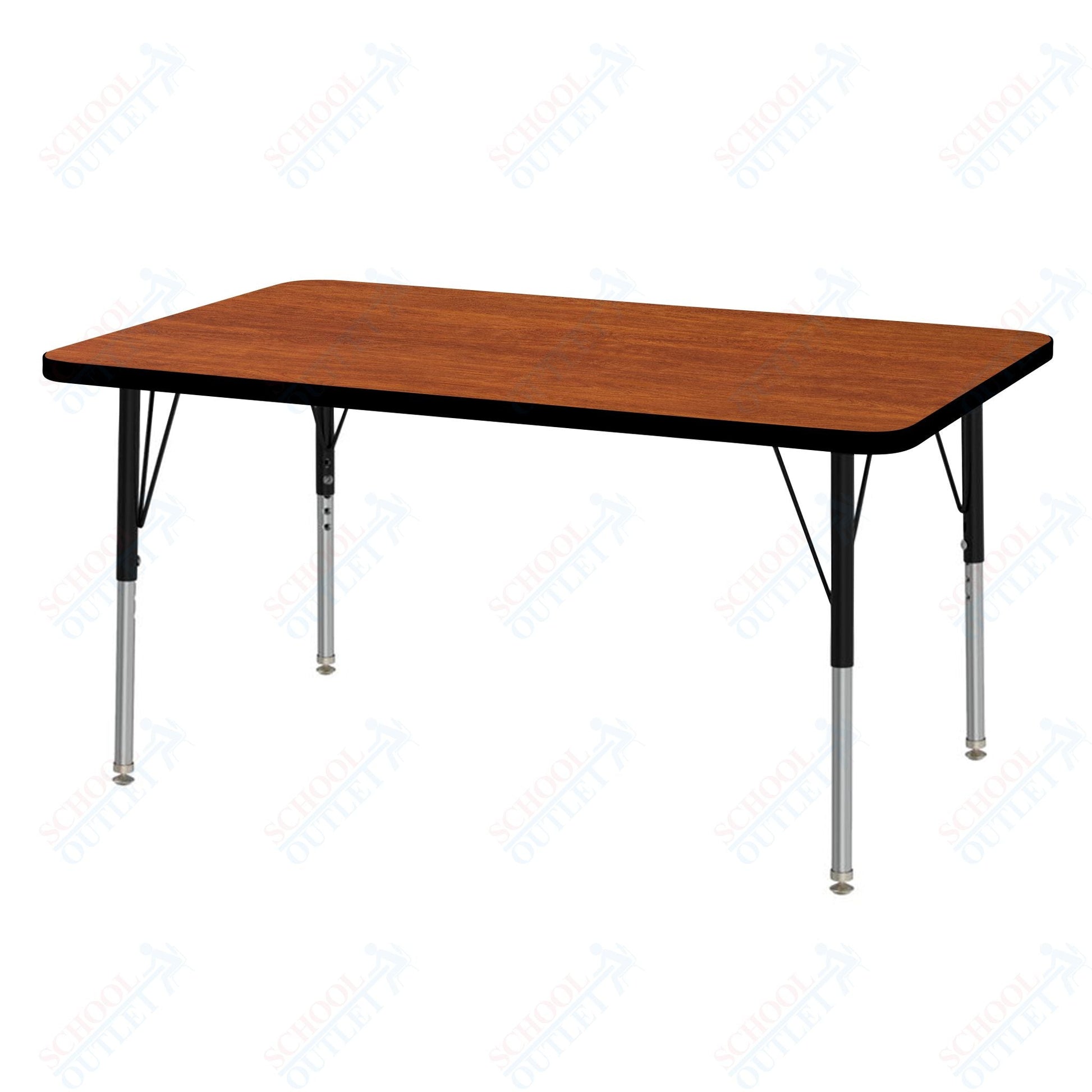 Marco MG2200 Series Rectangle Preschool Table 30" x 48" Adjustable Height 16" - 24" (MG2236 - MA) - SchoolOutlet