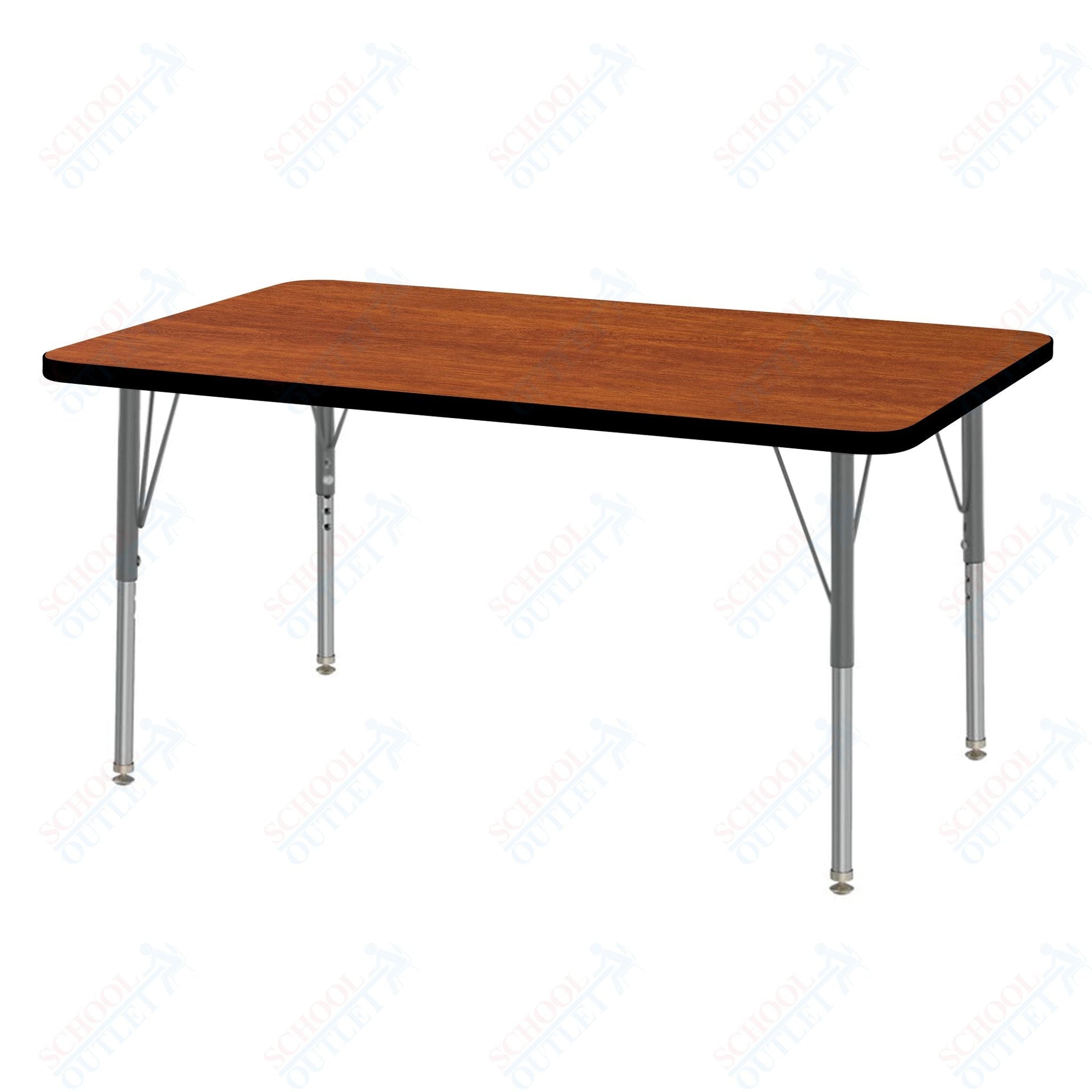 Marco MG2200 Series Rectangle Preschool Table 30" x 48" Adjustable Height 16" - 24" (MG2236 - MA) - SchoolOutlet