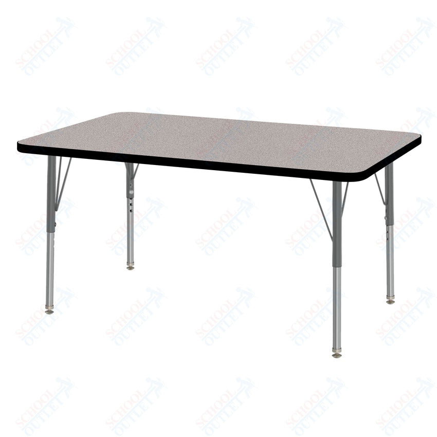 Marco MG2200 Series Rectangle Preschool Table 30" x 48" Adjustable Height 16" - 24" (MG2236 - MA) - SchoolOutlet