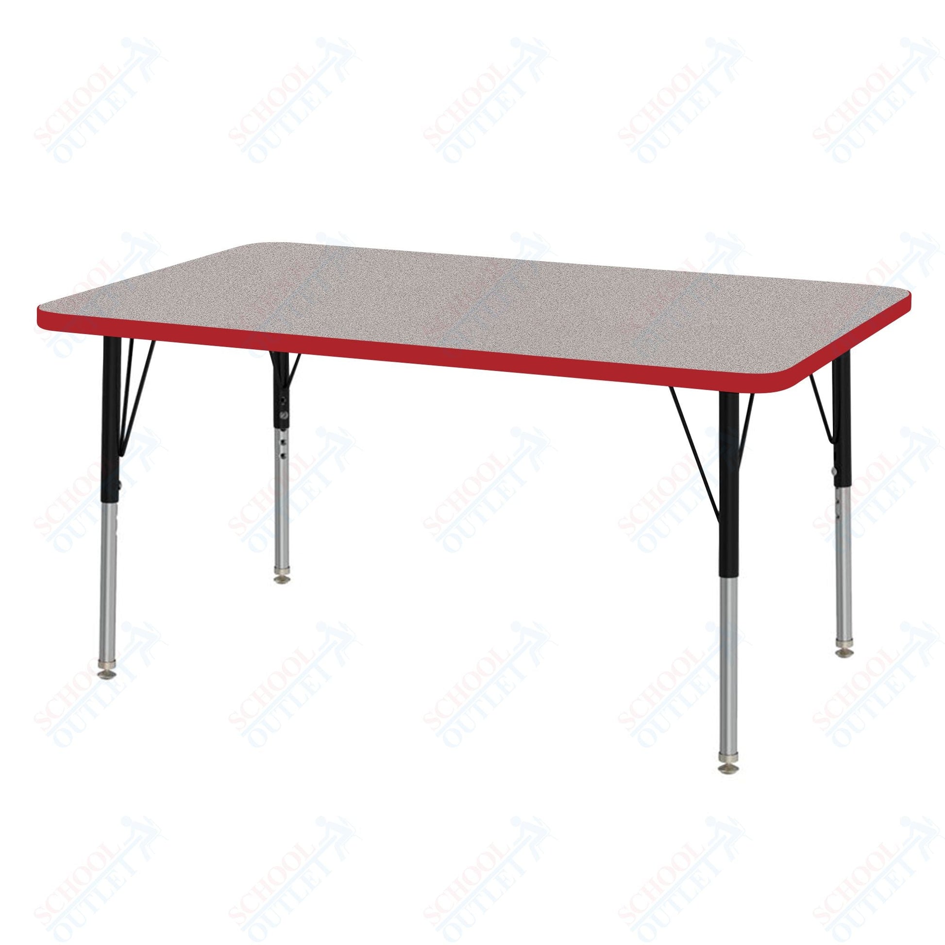 Marco MG2200 Series Rectangle Preschool Table 30" x 48" Adjustable Height 16" - 24" (MG2236 - MA) - SchoolOutlet