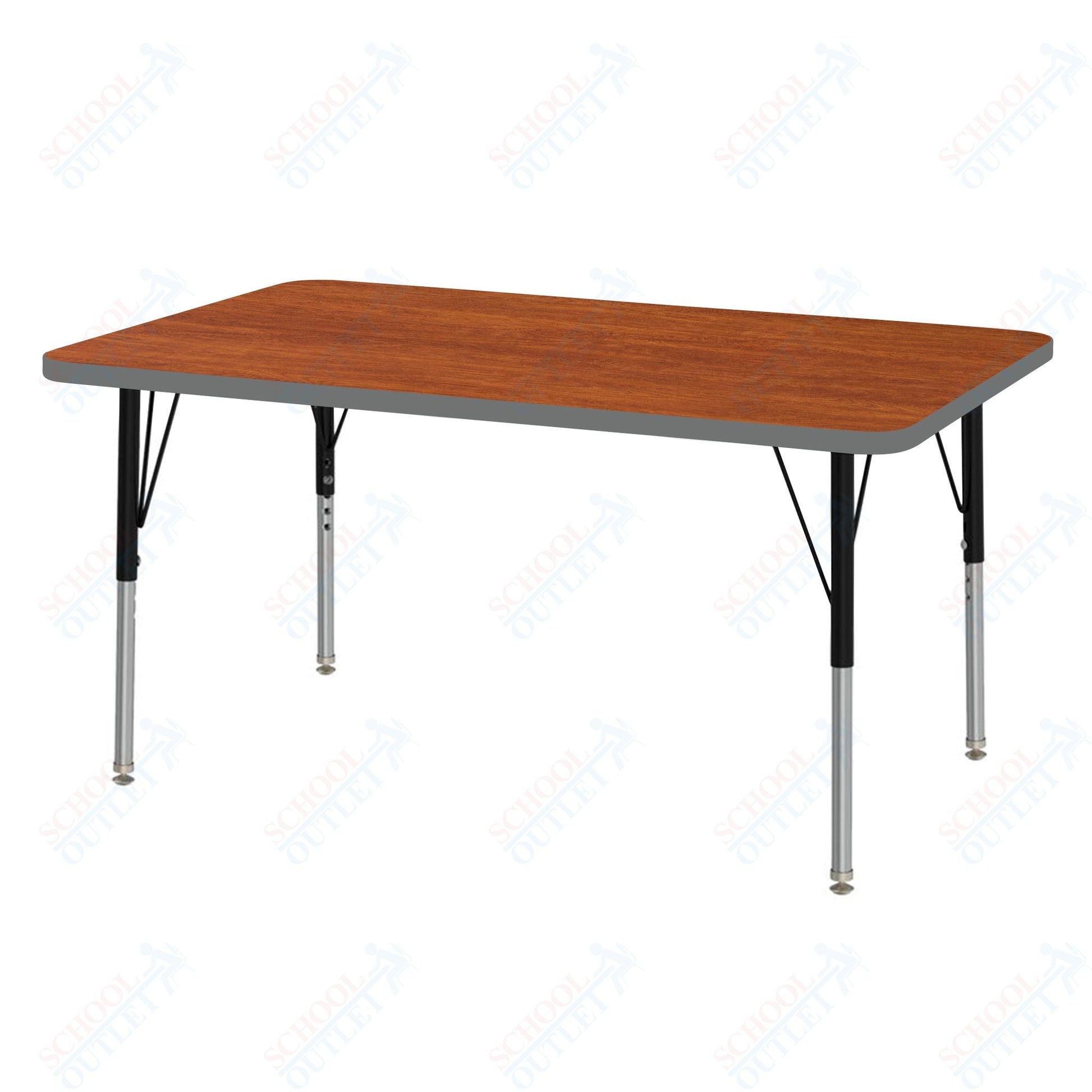 Marco MG2200 Series Rectangle Preschool Table 30" x 48" Adjustable Height 16" - 24" (MG2236 - MA) - SchoolOutlet