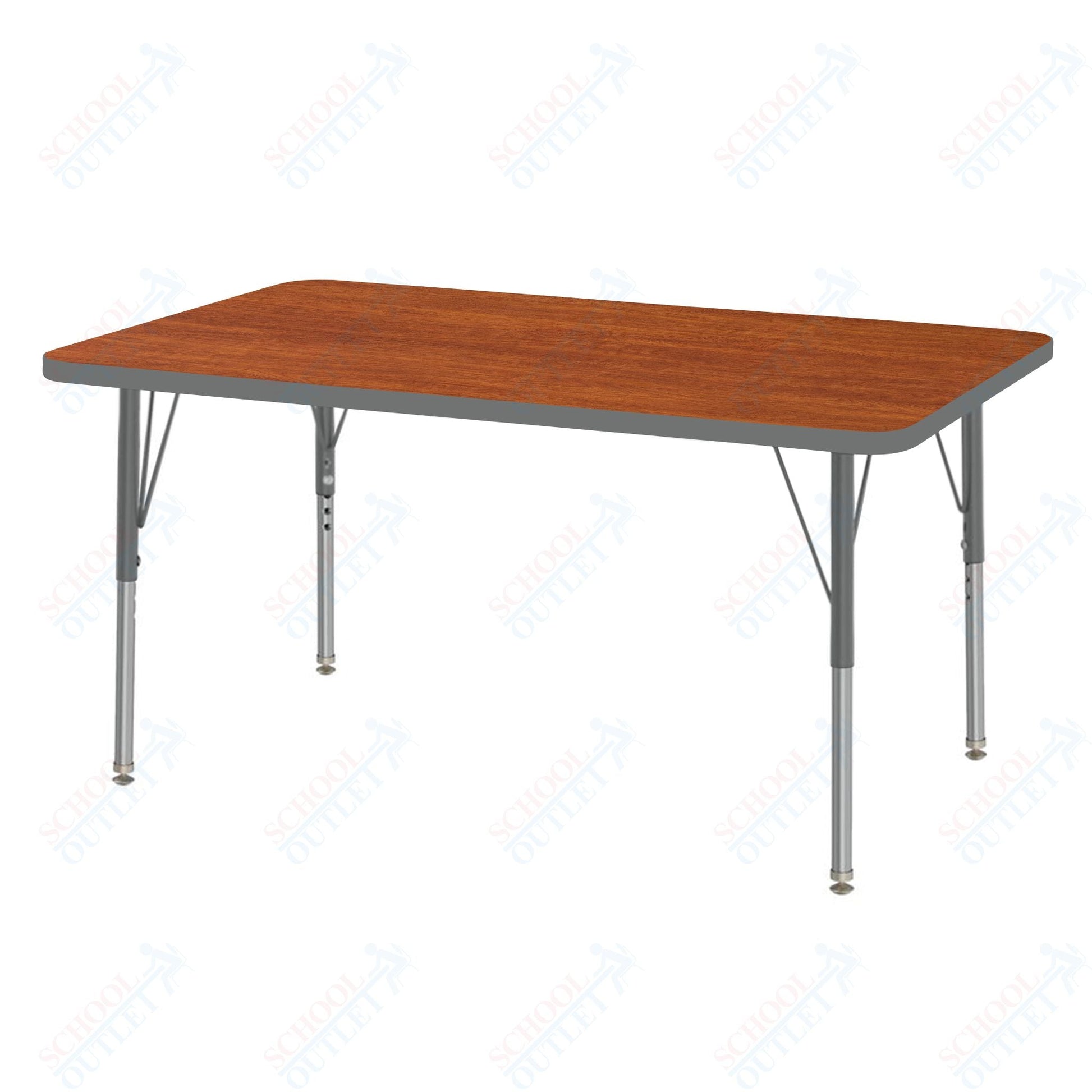 Marco MG2200 Series Rectangle Preschool Table 30" x 48" Adjustable Height 16" - 24" (MG2236 - MA) - SchoolOutlet