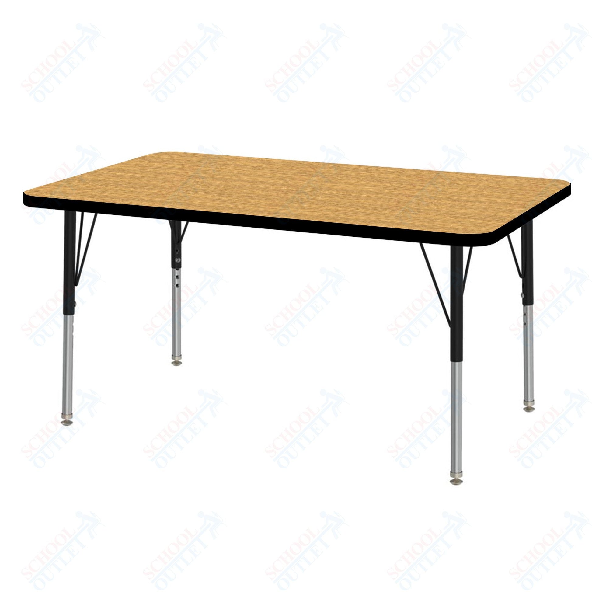 Marco MG2200 Series Rectangle Activity Table 30" x 48" Adjustable Height 21" - 30" (MG2236 - MB) - SchoolOutlet