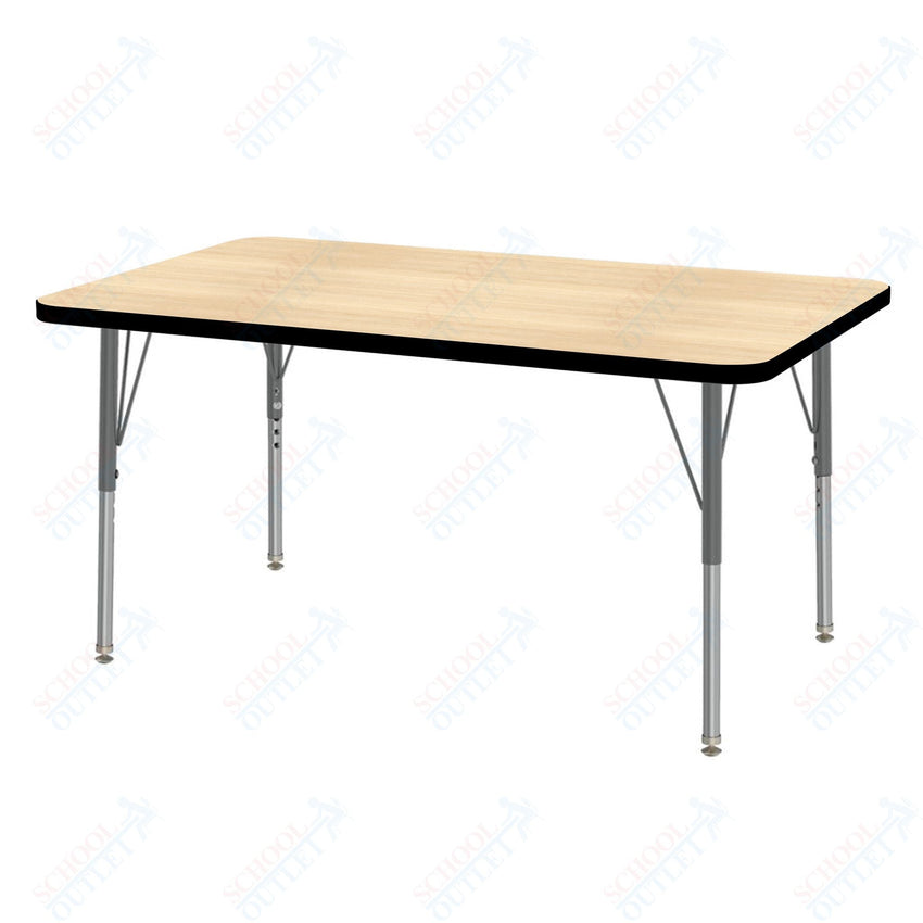 Marco MG2200 Series Rectangle Activity Table 30" x 48" Adjustable Height 21" - 30" (MG2236 - MB) - SchoolOutlet