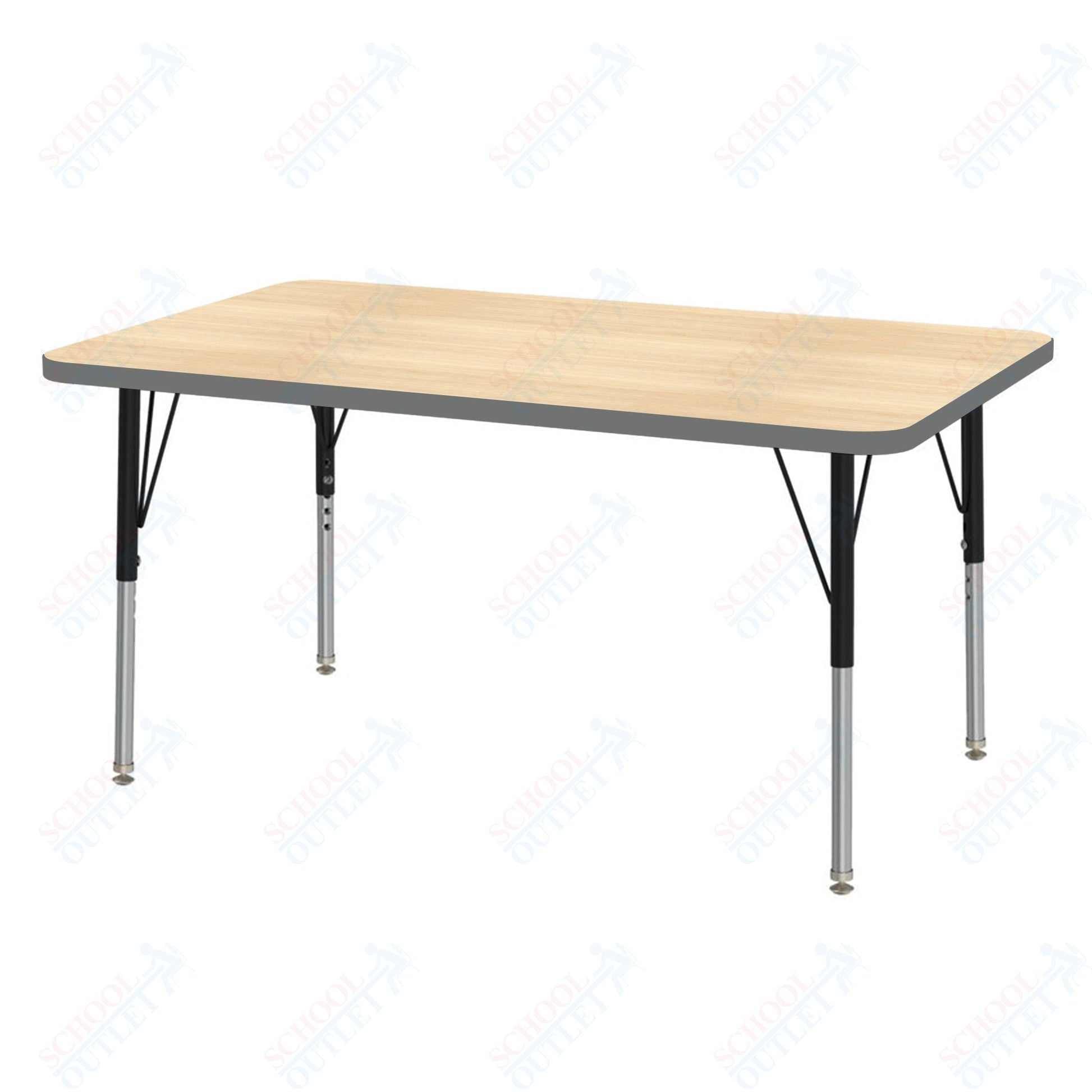 Marco MG2200 Series Rectangle Activity Table 30" x 48" Adjustable Height 21" - 30" (MG2236 - MB) - SchoolOutlet