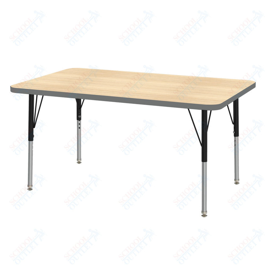 Marco MG2200 Series Rectangle Activity Table 30" x 48" Adjustable Height 21" - 30" (MG2236 - MB) - SchoolOutlet