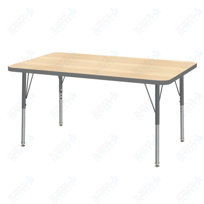 Marco MG2200 Series Rectangle Activity Table 30" x 48" Adjustable Height 21" - 30" (MG2236 - MB) - SchoolOutlet