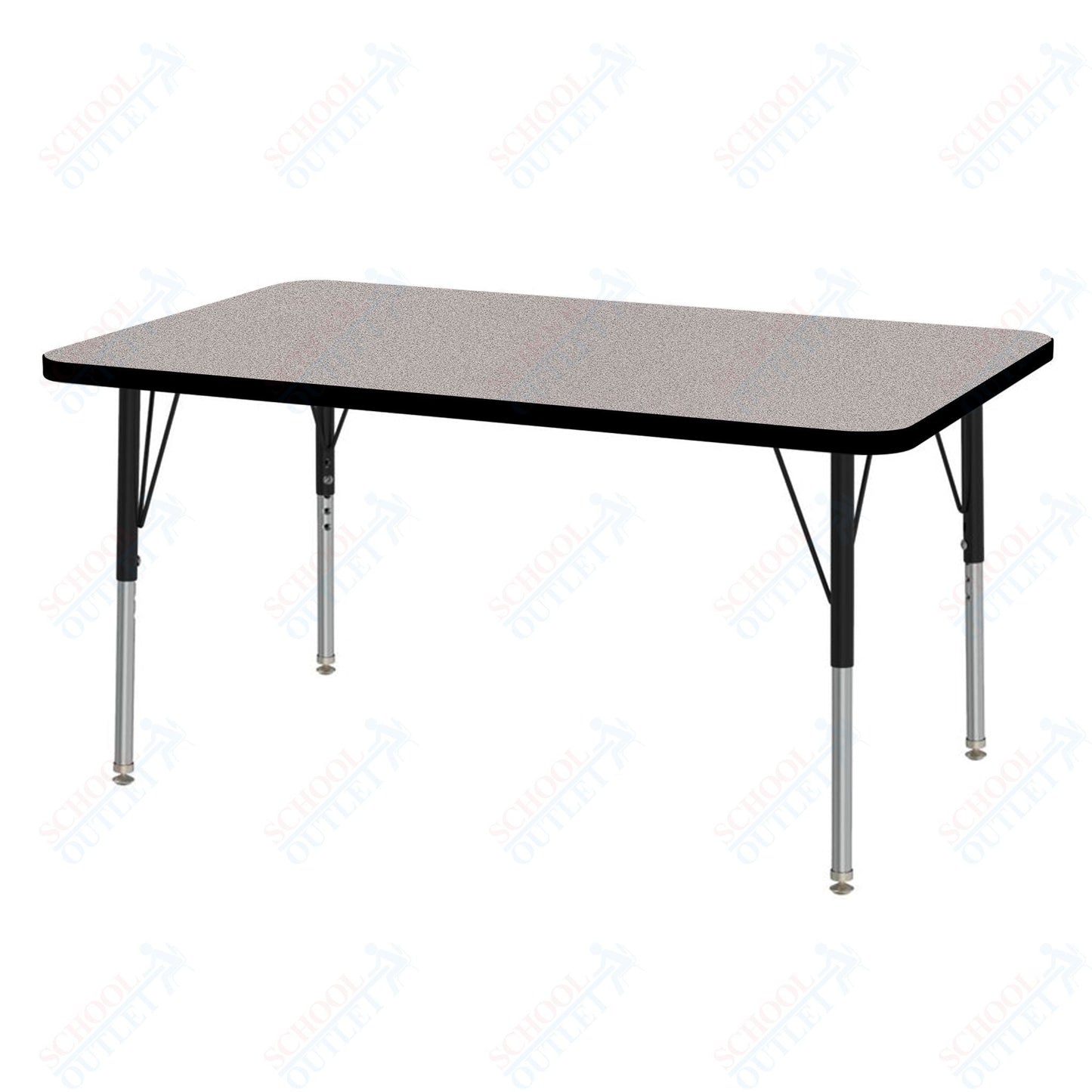 Marco MG2200 Series Rectangle Activity Table 30" x 48" Adjustable Height 21" - 30" (MG2236 - MB) - SchoolOutlet