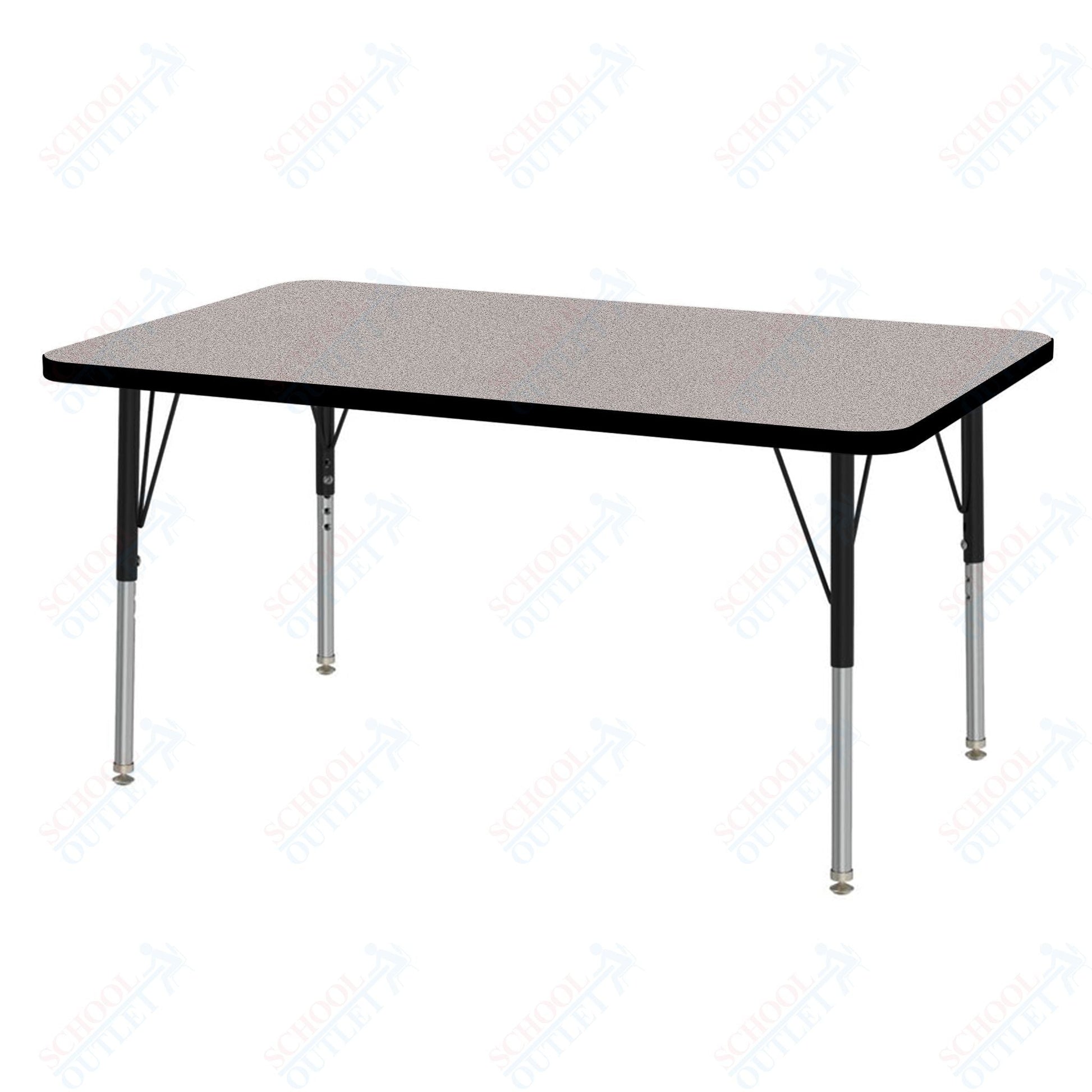 Marco MG2200 Series Rectangle Activity Table 30" x 48" Adjustable Height 21" - 30" (MG2236 - MB) - SchoolOutlet
