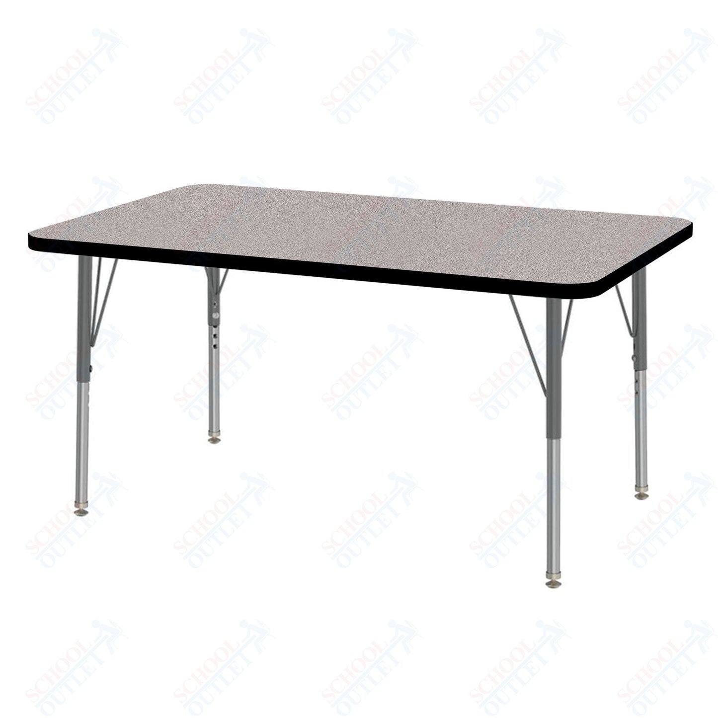 Marco MG2200 Series Rectangle Activity Table 30" x 48" Adjustable Height 21" - 30" (MG2236 - MB) - SchoolOutlet
