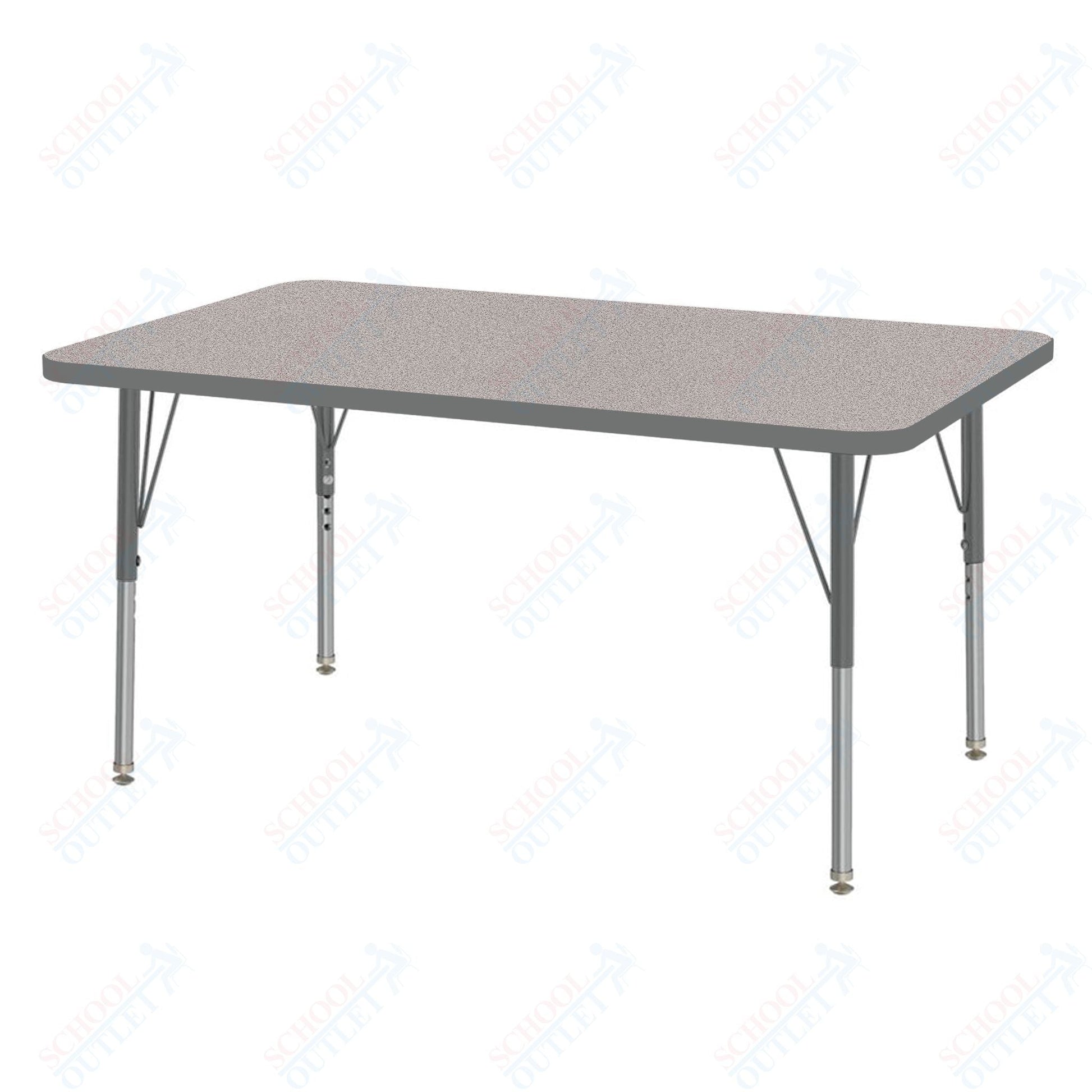 Marco MG2200 Series Rectangle Activity Table 30" x 48" Adjustable Height 21" - 30" (MG2236 - MB) - SchoolOutlet
