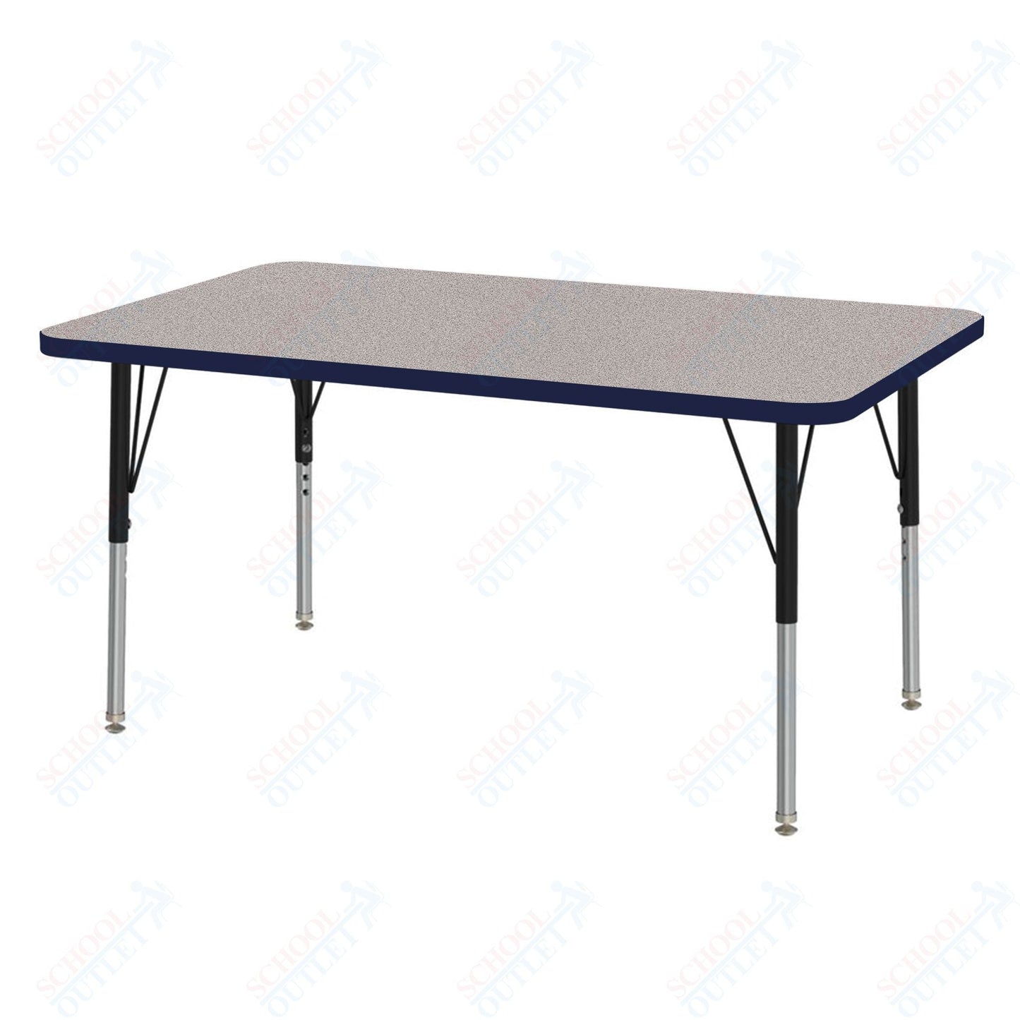 Marco MG2200 Series Rectangle Activity Table 30" x 48" Adjustable Height 21" - 30" (MG2236 - MB) - SchoolOutlet