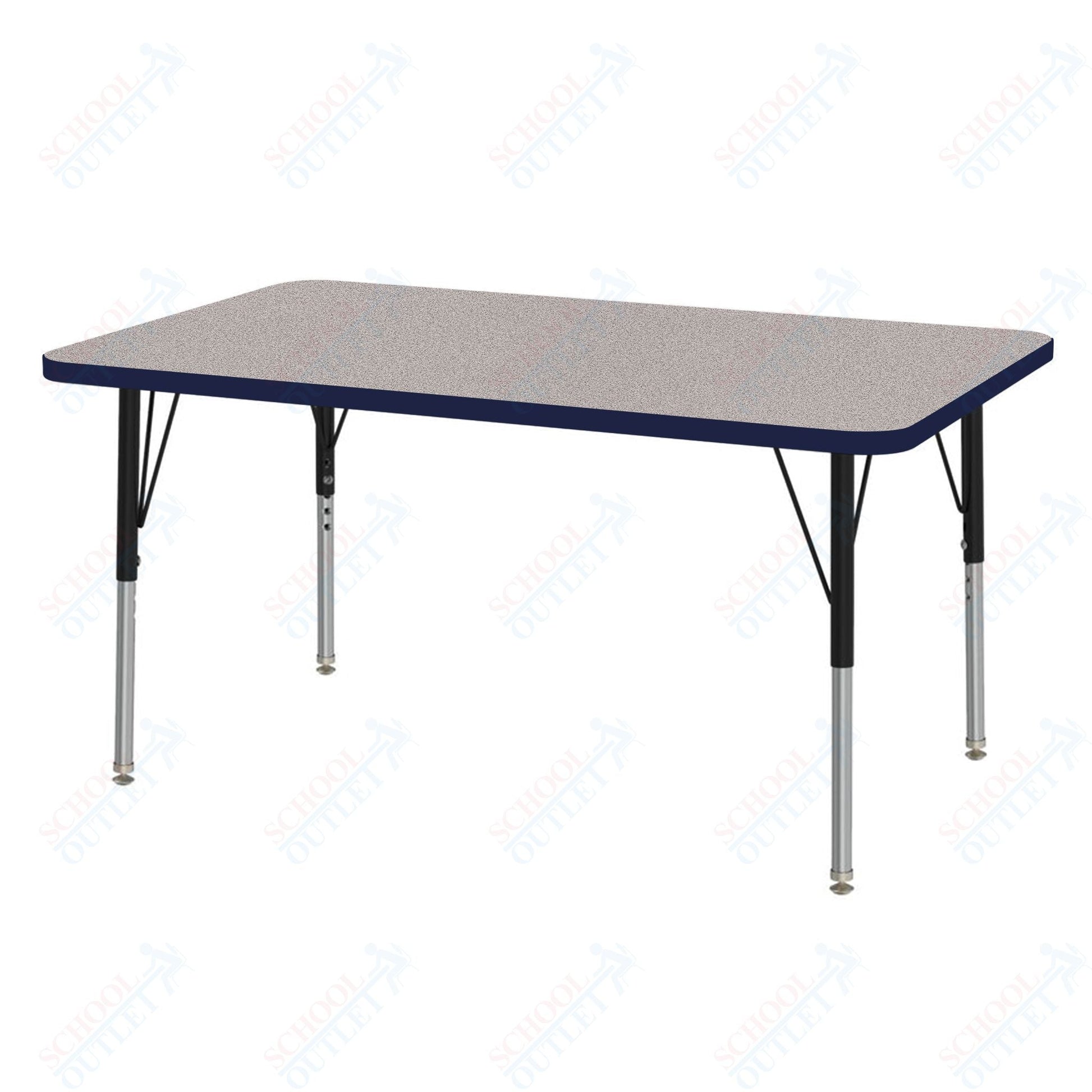 Marco MG2200 Series Rectangle Activity Table 30" x 48" Adjustable Height 21" - 30" (MG2236 - MB) - SchoolOutlet