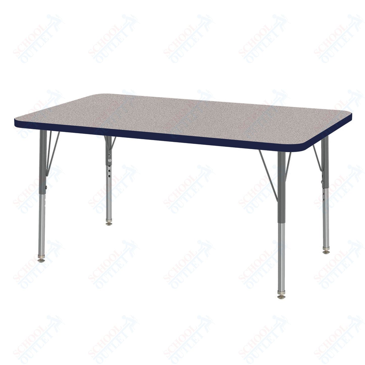 Marco MG2200 Series Rectangle Activity Table 30" x 48" Adjustable Height 21" - 30" (MG2236 - MB) - SchoolOutlet