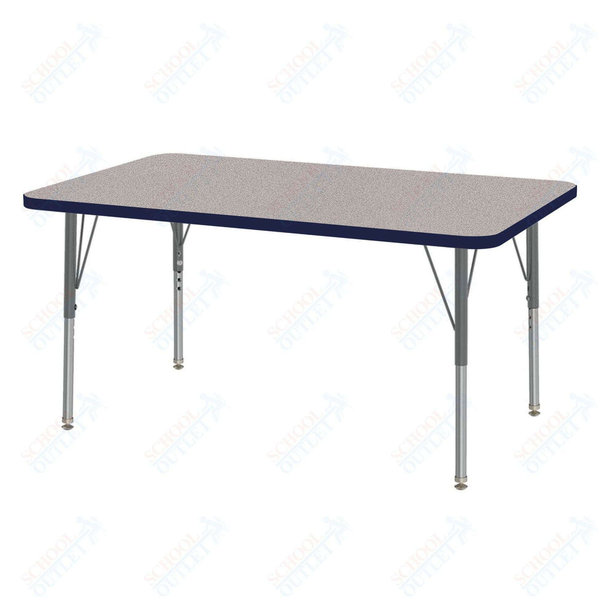 Marco MG2200 Series Rectangle Activity Table 30" x 48" Adjustable Height 21" - 30" (MG2236 - MB) - SchoolOutlet