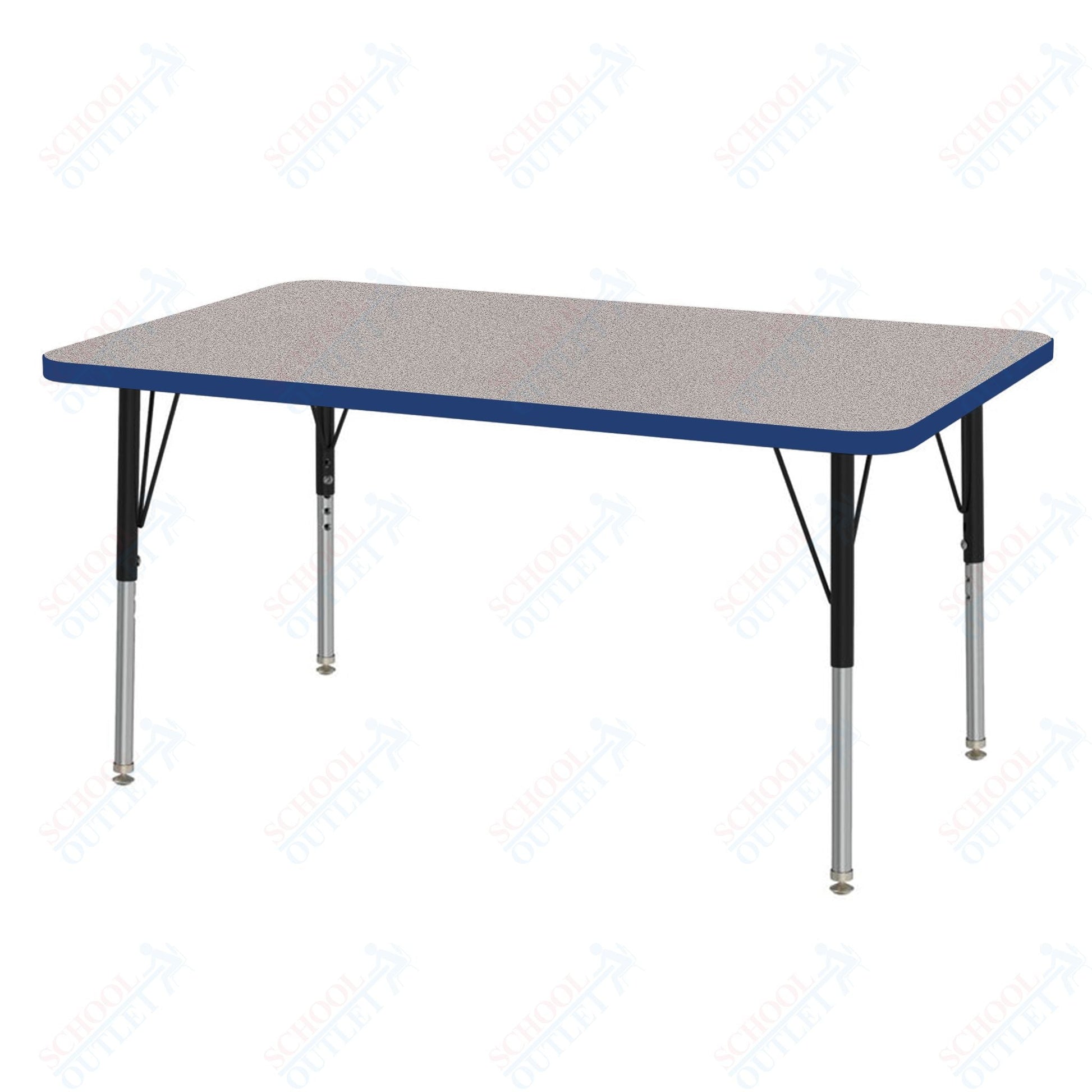 Marco MG2200 Series Rectangle Activity Table 30" x 48" Adjustable Height 21" - 30" (MG2236 - MB) - SchoolOutlet