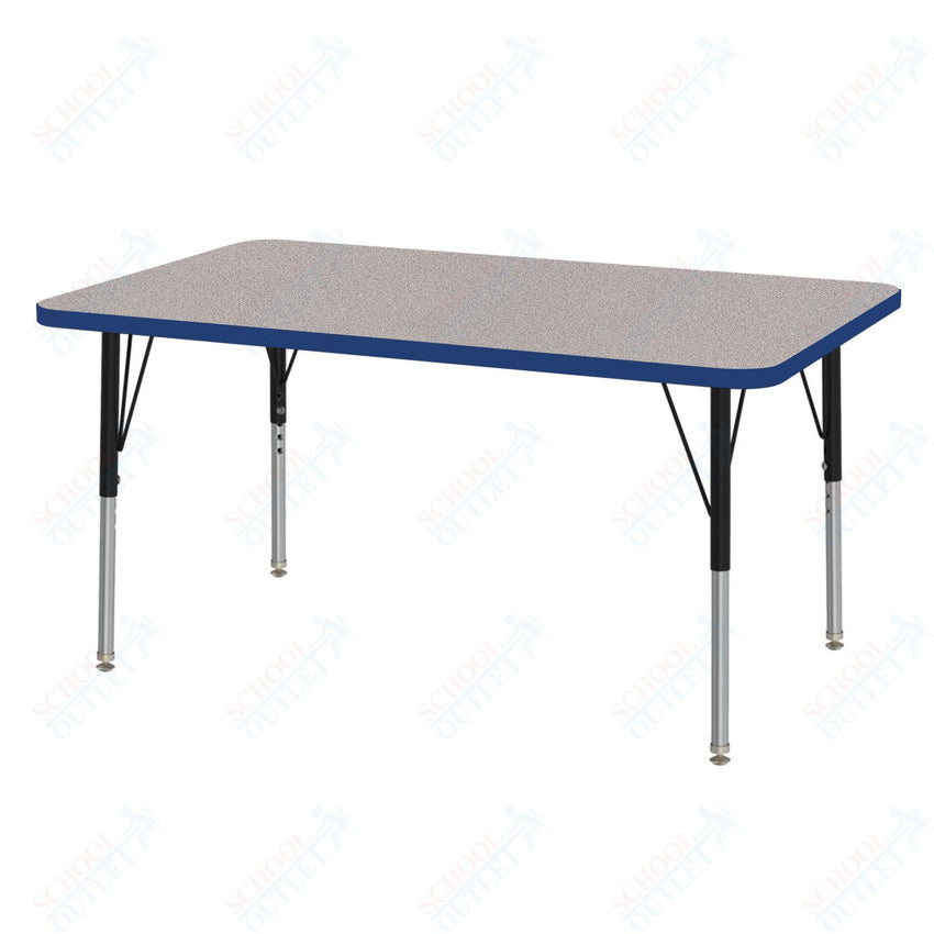 Marco MG2200 Series Rectangle Activity Table 30" x 48" Adjustable Height 21" - 30" (MG2236 - MB) - SchoolOutlet