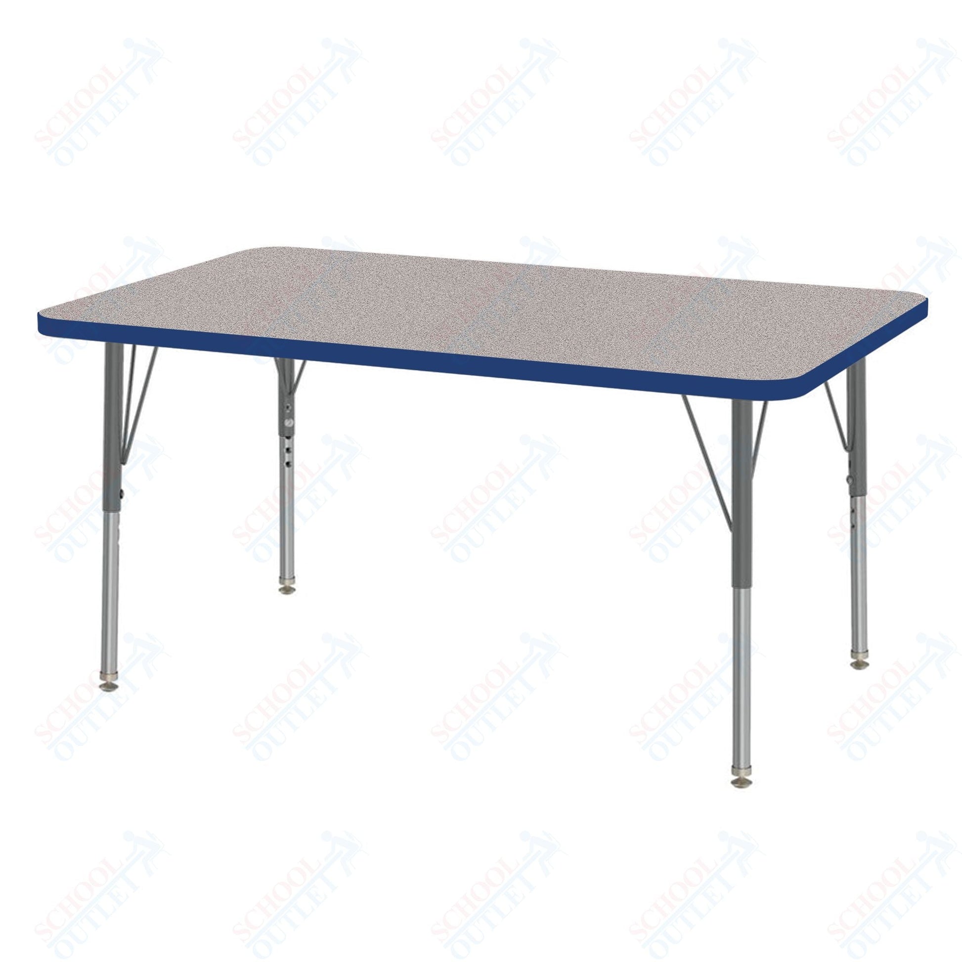 Marco MG2200 Series Rectangle Activity Table 30" x 48" Adjustable Height 21" - 30" (MG2236 - MB) - SchoolOutlet