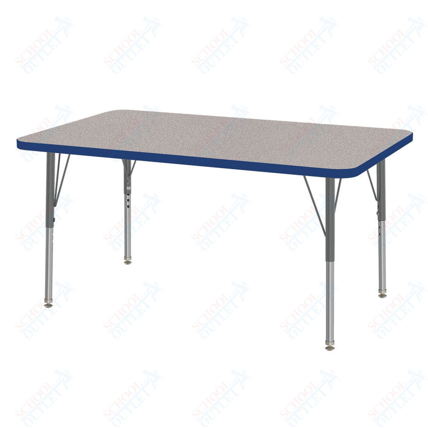 Marco MG2200 Series Rectangle Activity Table 30" x 48" Adjustable Height 21" - 30" (MG2236 - MB) - SchoolOutlet