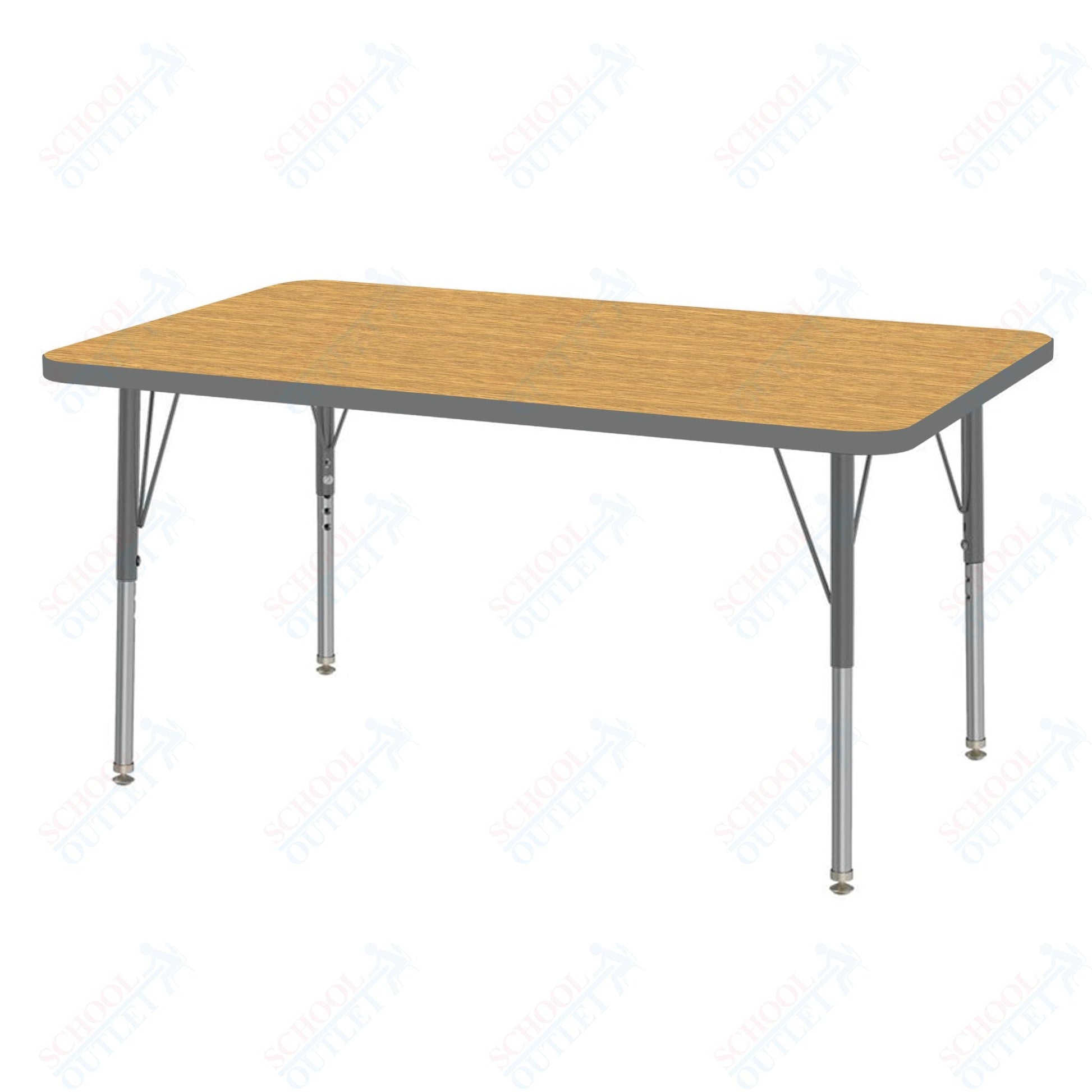 Marco MG2200 Series Rectangle Activity Table 30" x 48" Adjustable Height 21" - 30" (MG2236 - MB) - SchoolOutlet
