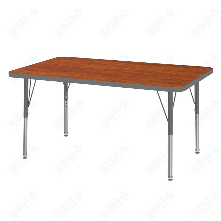 Marco MG2200 Series Rectangle Activity Table 30" x 48" Adjustable Height 21" - 30" (MG2236 - MB) - SchoolOutlet