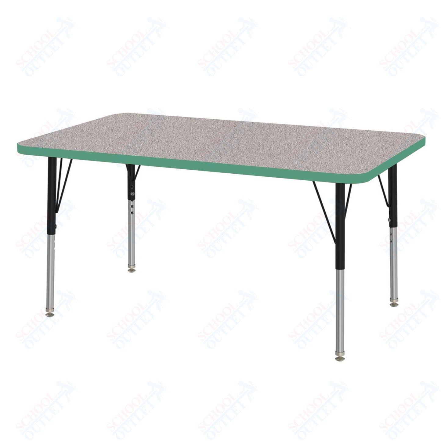 Marco MG2200 Series Rectangle Activity Table 30" x 48" Adjustable Height 21" - 30" (MG2236 - MB) - SchoolOutlet