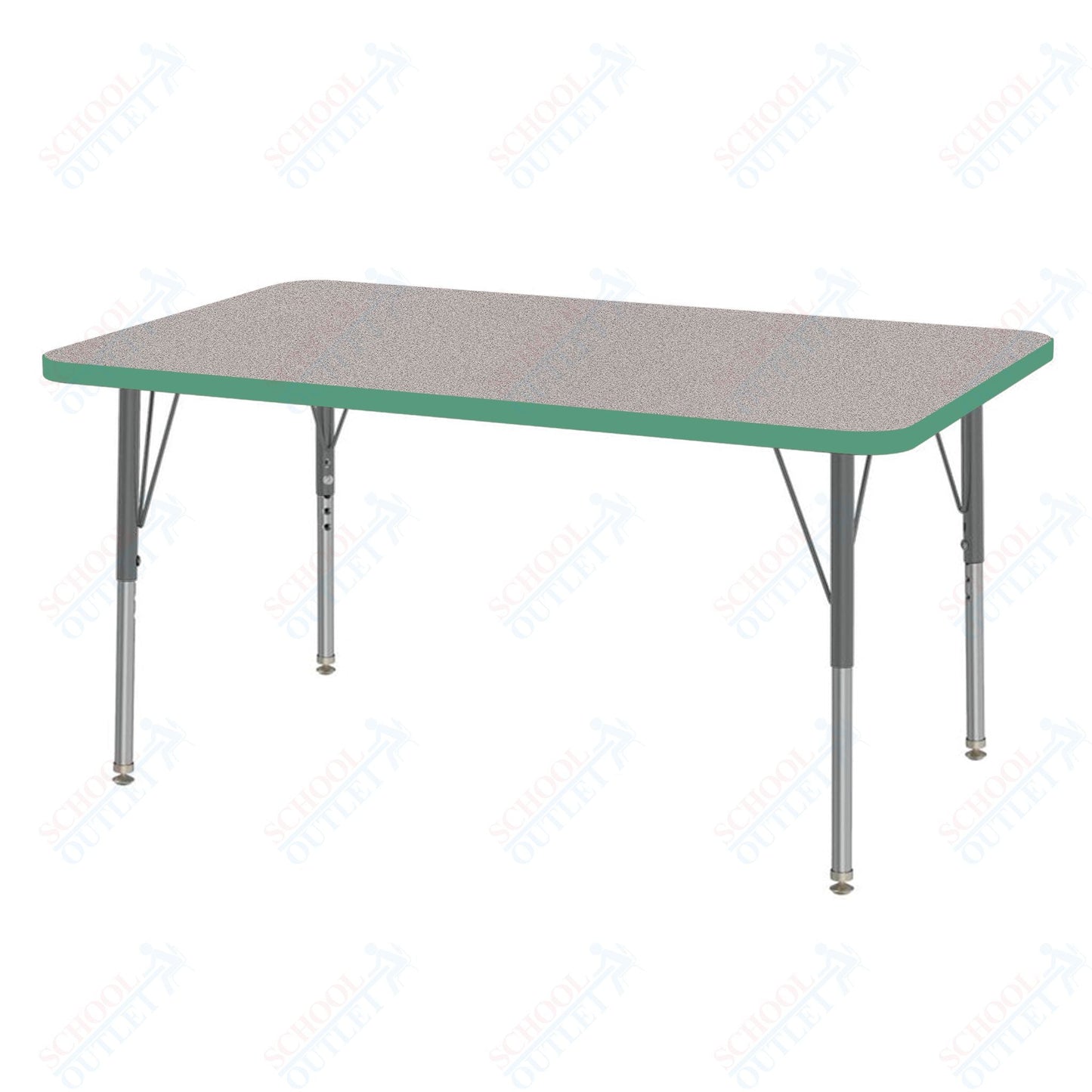 Marco MG2200 Series Rectangle Activity Table 30" x 48" Adjustable Height 21" - 30" (MG2236 - MB) - SchoolOutlet