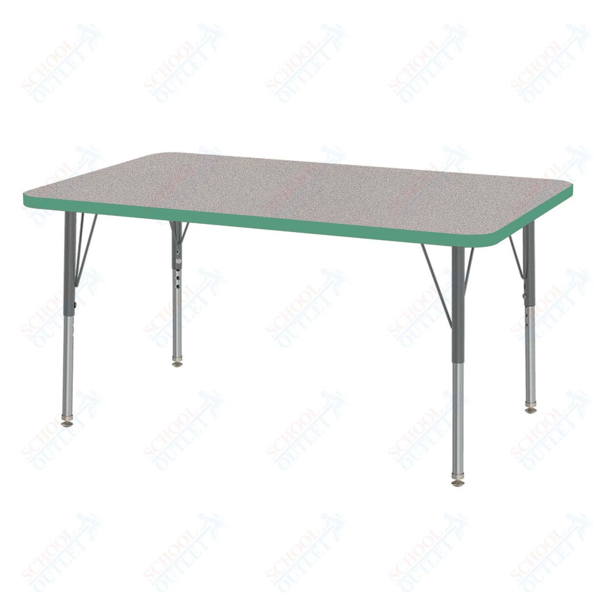 Marco MG2200 Series Rectangle Activity Table 30" x 48" Adjustable Height 21" - 30" (MG2236 - MB) - SchoolOutlet