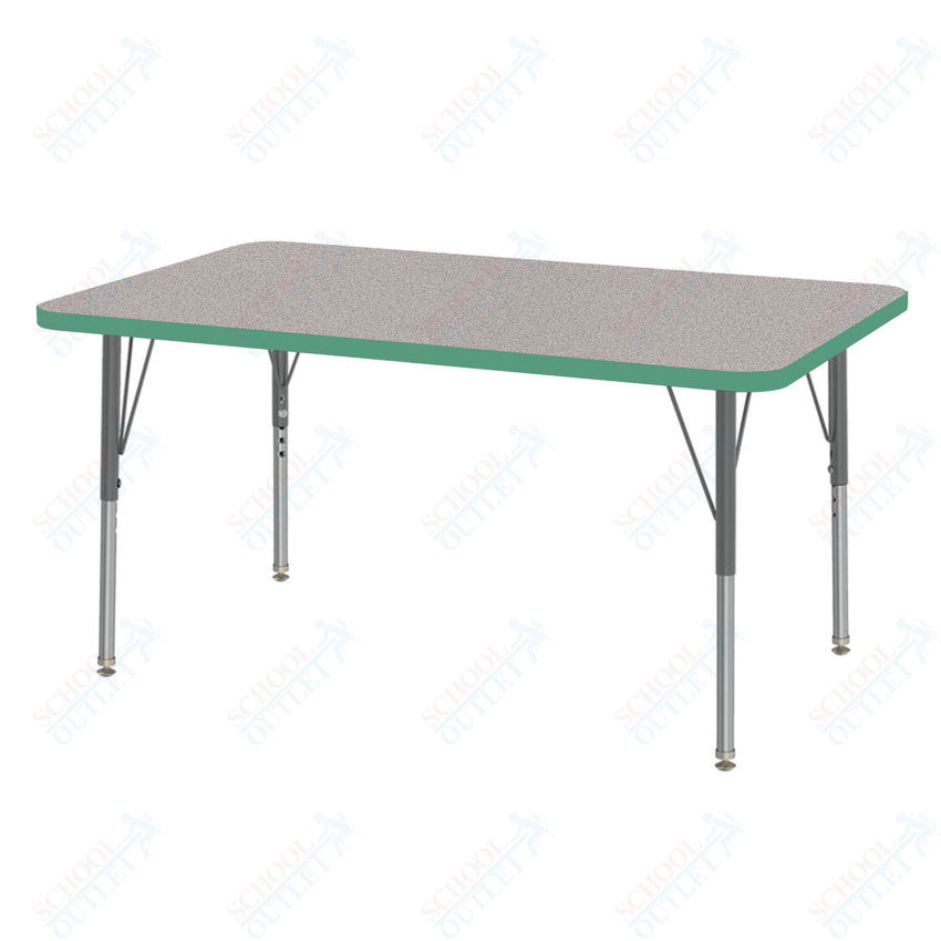 Marco MG2200 Series Rectangle Activity Table 30" x 48" Adjustable Height 21" - 30" (MG2236 - MB) - SchoolOutlet