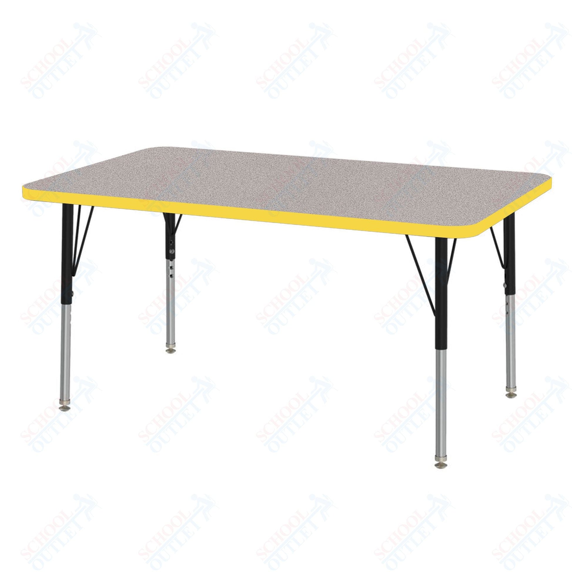Marco MG2200 Series Rectangle Activity Table 30" x 48" Adjustable Height 21" - 30" (MG2236 - MB) - SchoolOutlet