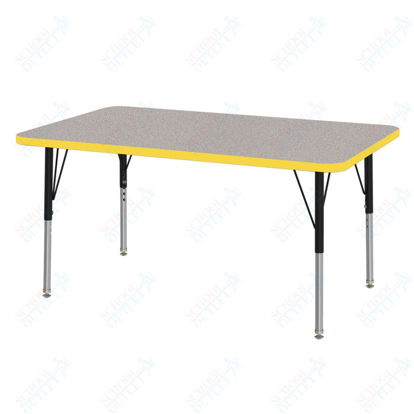 Marco MG2200 Series Rectangle Activity Table 30" x 48" Adjustable Height 21" - 30" (MG2236 - MB) - SchoolOutlet