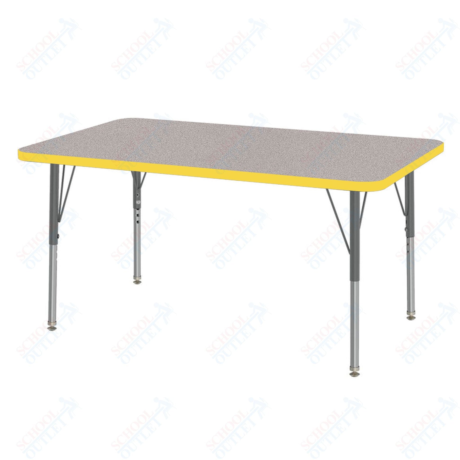 Marco MG2200 Series Rectangle Activity Table 30" x 48" Adjustable Height 21" - 30" (MG2236 - MB) - SchoolOutlet