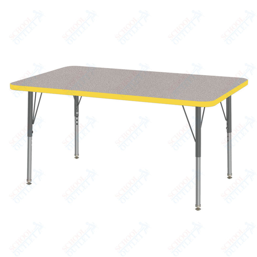 Marco MG2200 Series Rectangle Activity Table 30" x 48" Adjustable Height 21" - 30" (MG2236 - MB) - SchoolOutlet