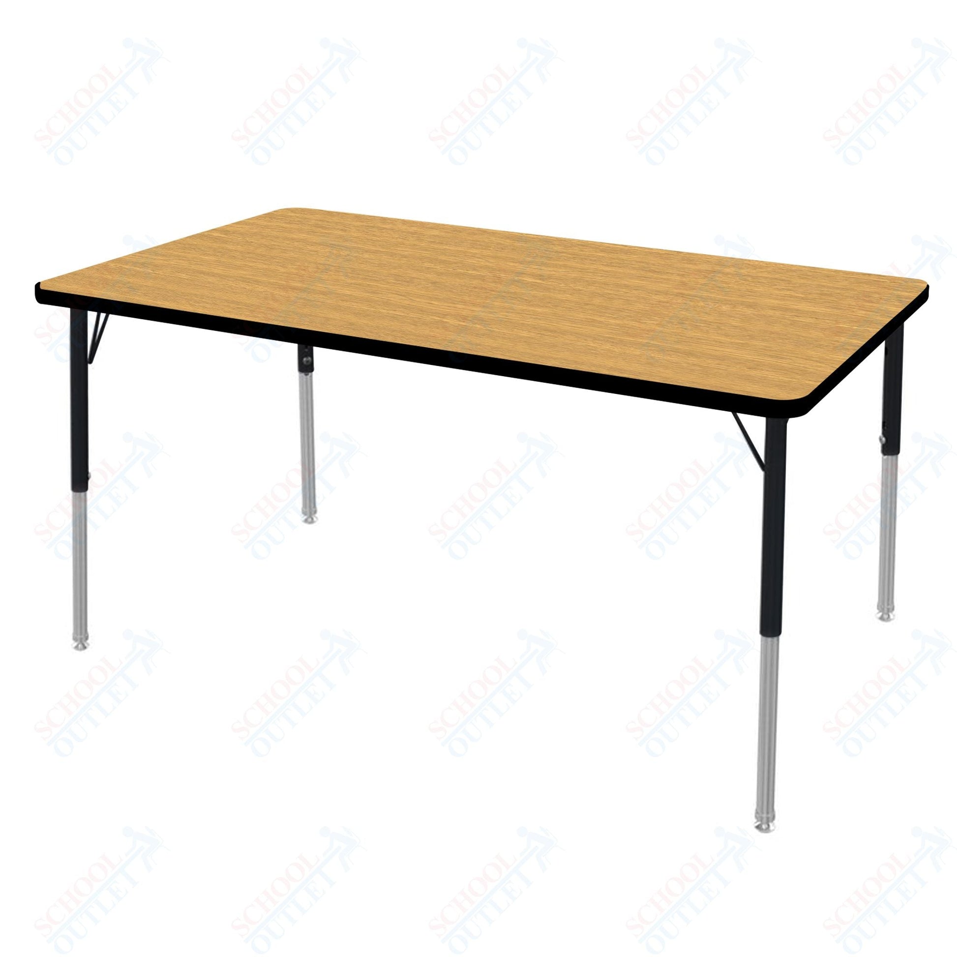 Marco MG2200 Series Rectangle Preschool Table 30" x 60" Adjustable Height 16" - 24" (MG2237 - MA) - SchoolOutlet