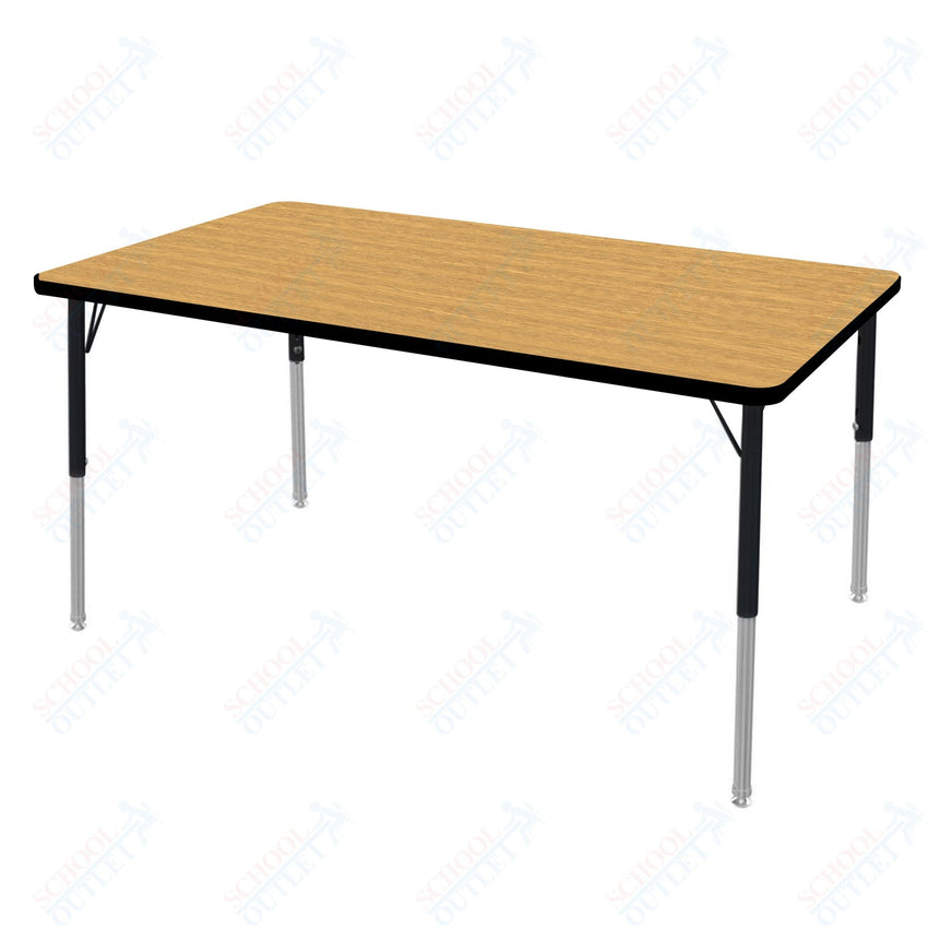 Marco MG2200 Series Rectangle Preschool Table 30" x 60" Adjustable Height 16" - 24" (MG2237 - MA) - SchoolOutlet