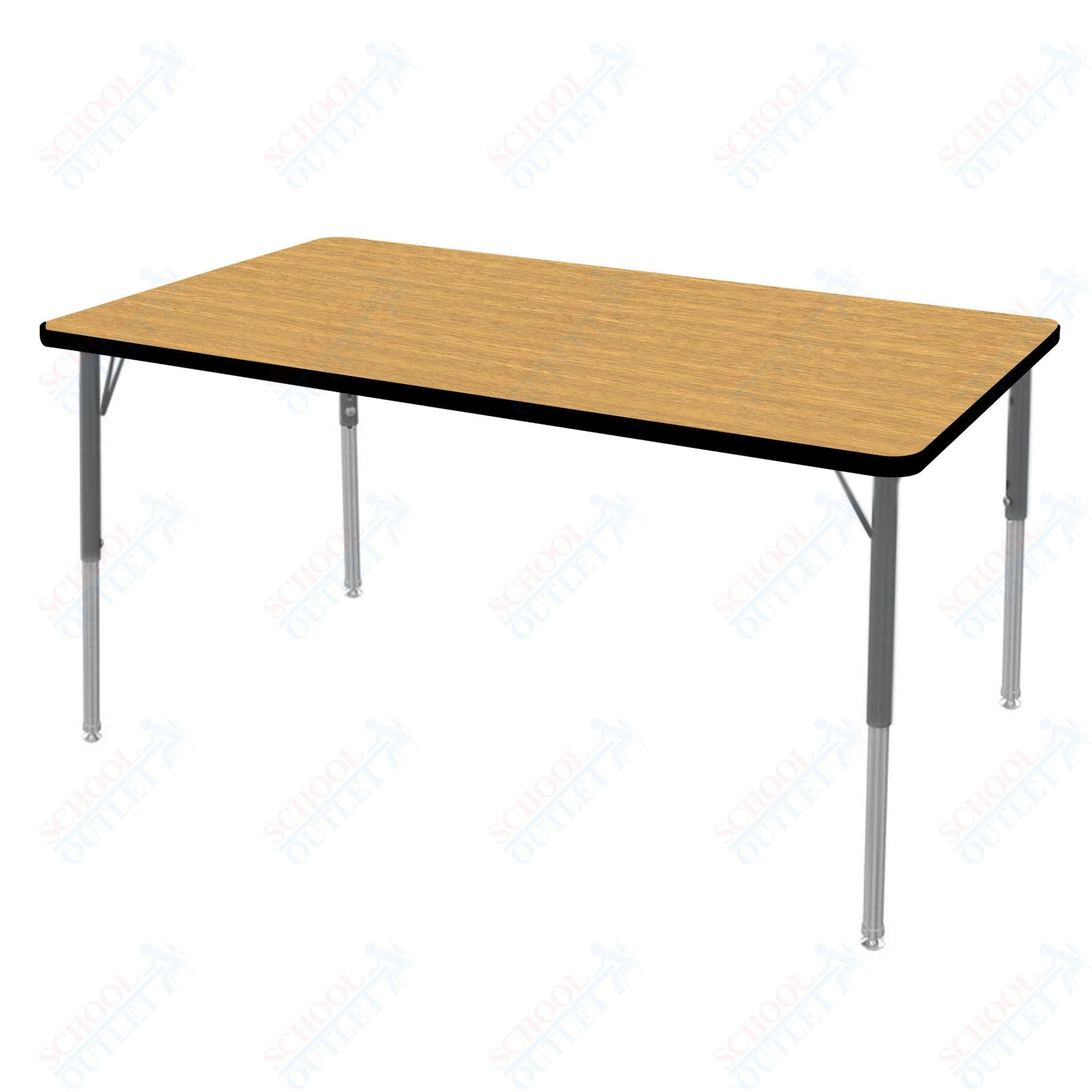 Marco MG2200 Series Rectangle Preschool Table 30" x 60" Adjustable Height 16" - 24" (MG2237 - MA) - SchoolOutlet