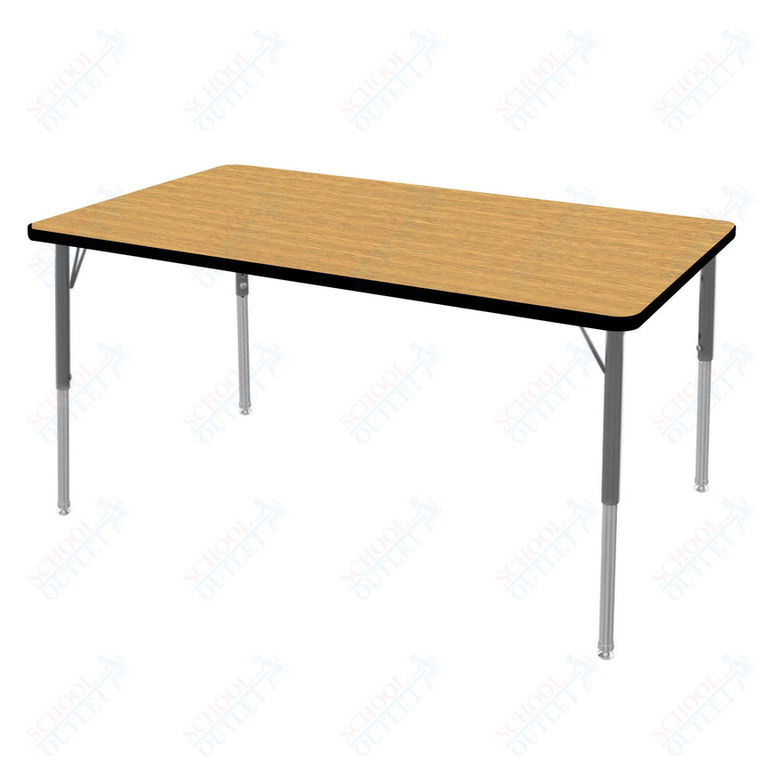 Marco MG2200 Series Rectangle Preschool Table 30" x 60" Adjustable Height 16" - 24" (MG2237 - MA) - SchoolOutlet