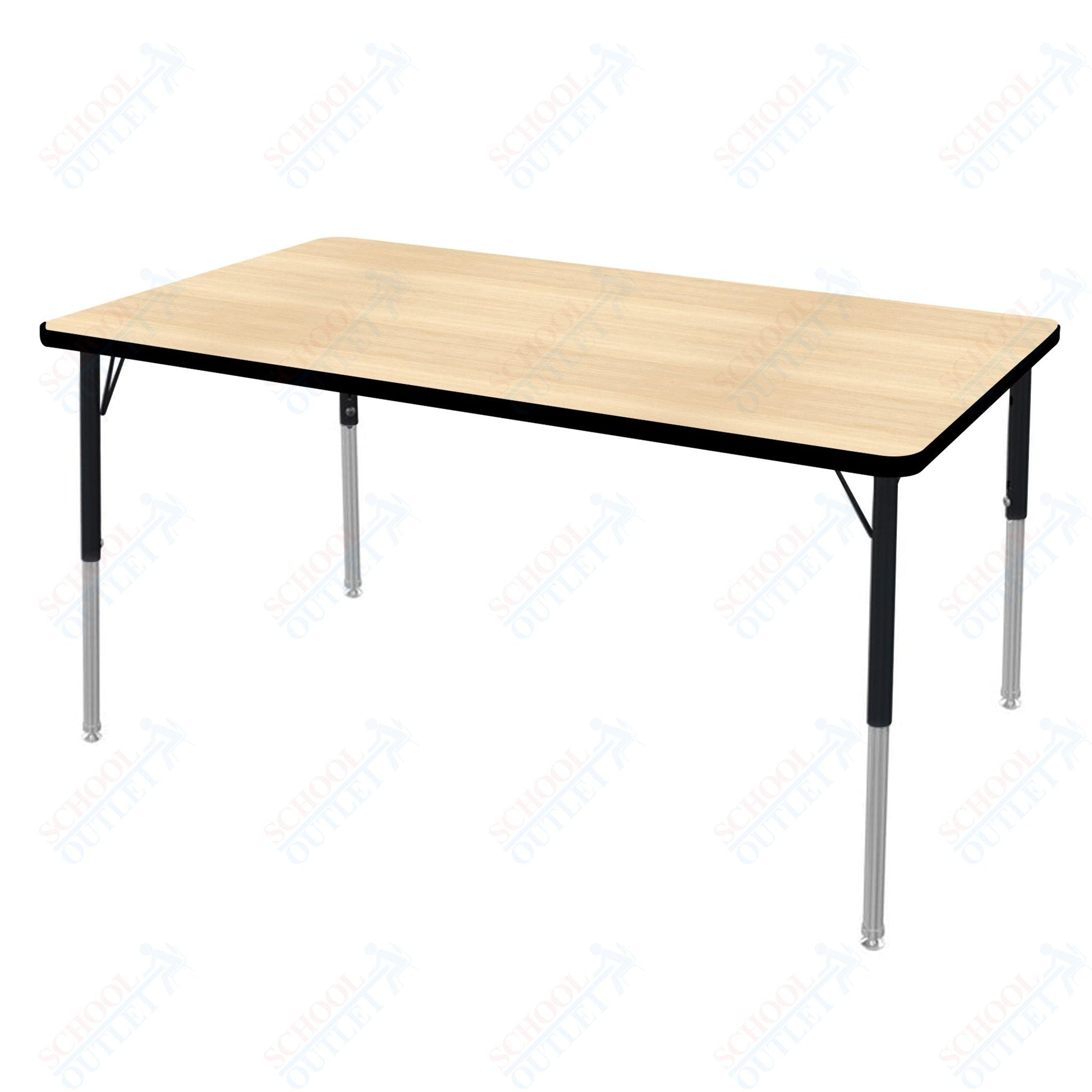 Marco MG2200 Series Rectangle Preschool Table 30" x 60" Adjustable Height 16" - 24" (MG2237 - MA) - SchoolOutlet