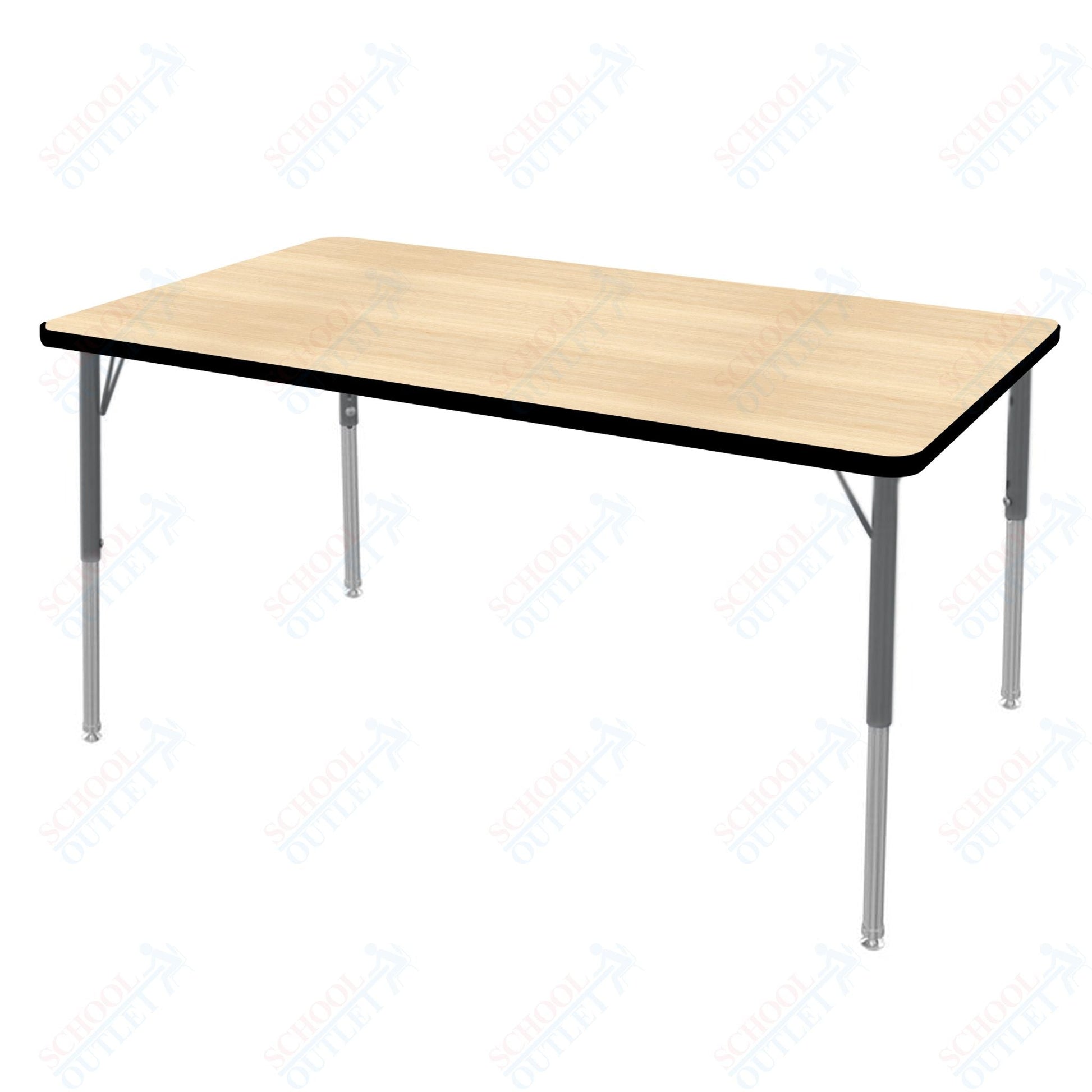 Marco MG2200 Series Rectangle Preschool Table 30" x 60" Adjustable Height 16" - 24" (MG2237 - MA) - SchoolOutlet