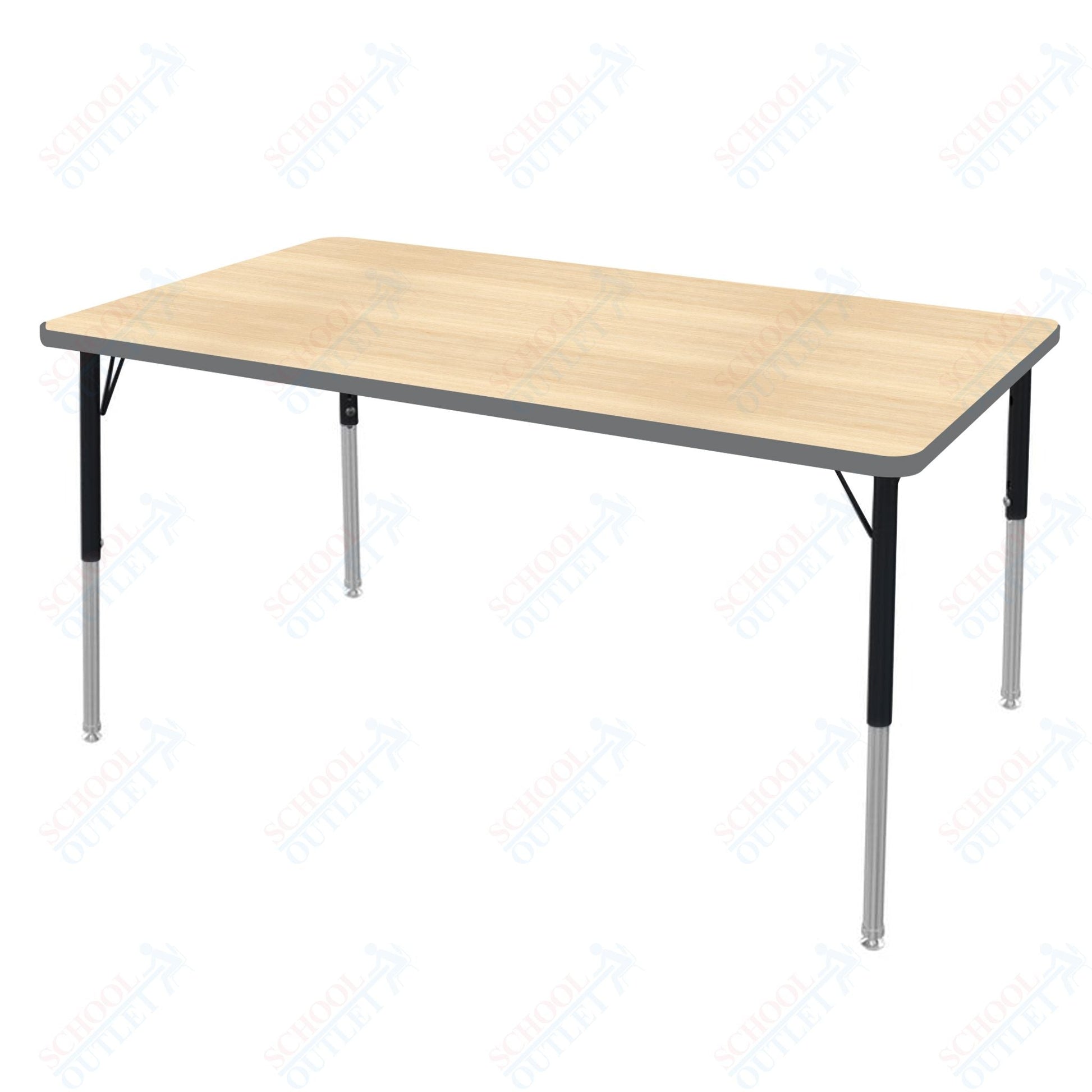 Marco MG2200 Series Rectangle Preschool Table 30" x 60" Adjustable Height 16" - 24" (MG2237 - MA) - SchoolOutlet