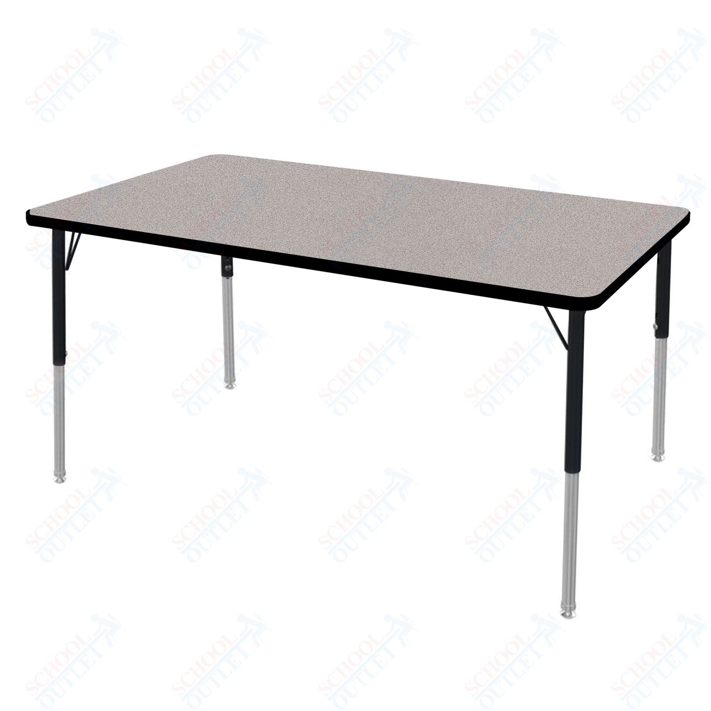 Marco MG2200 Series Rectangle Preschool Table 30" x 60" Adjustable Height 16" - 24" (MG2237 - MA) - SchoolOutlet