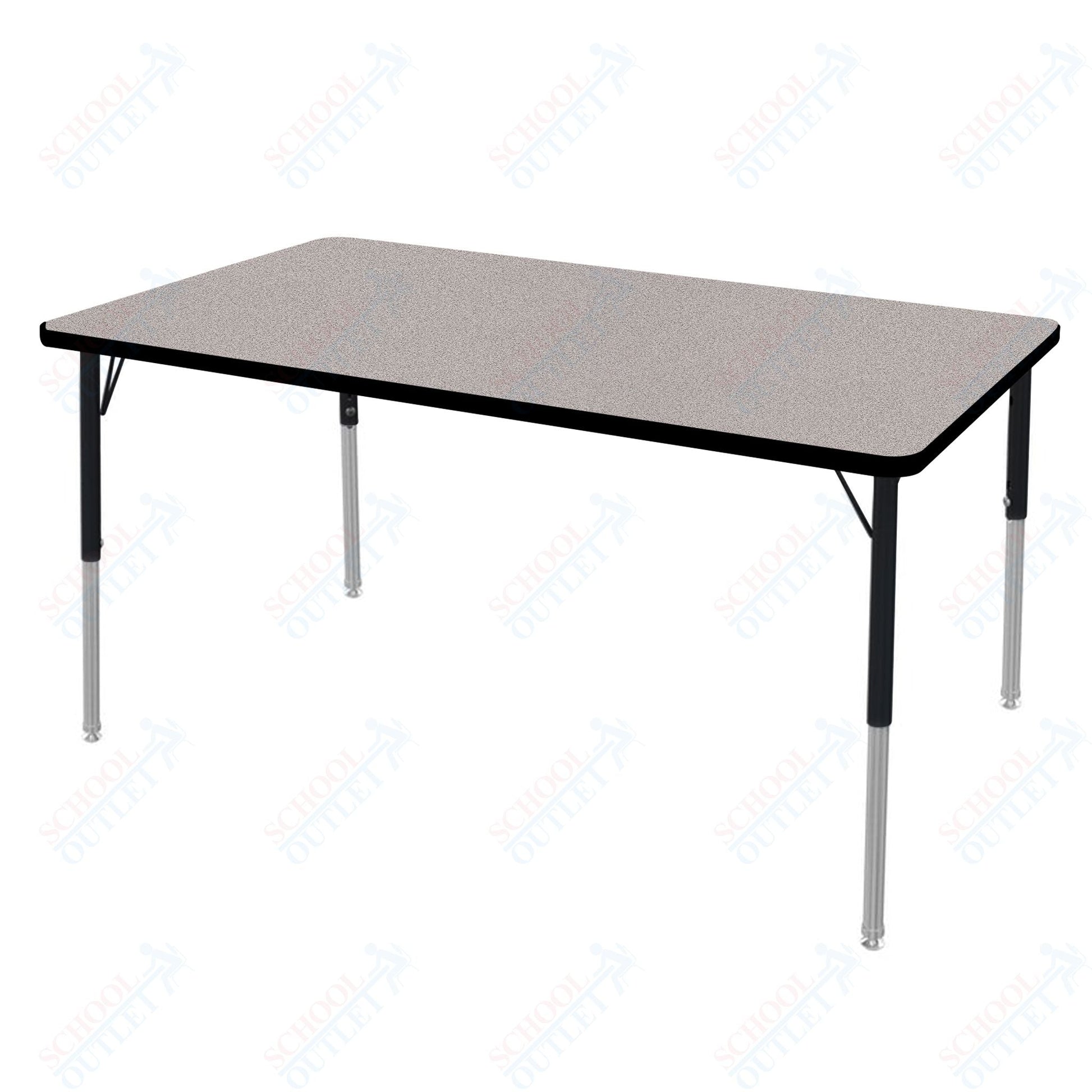 Marco MG2200 Series Rectangle Preschool Table 30" x 60" Adjustable Height 16" - 24" (MG2237 - MA) - SchoolOutlet