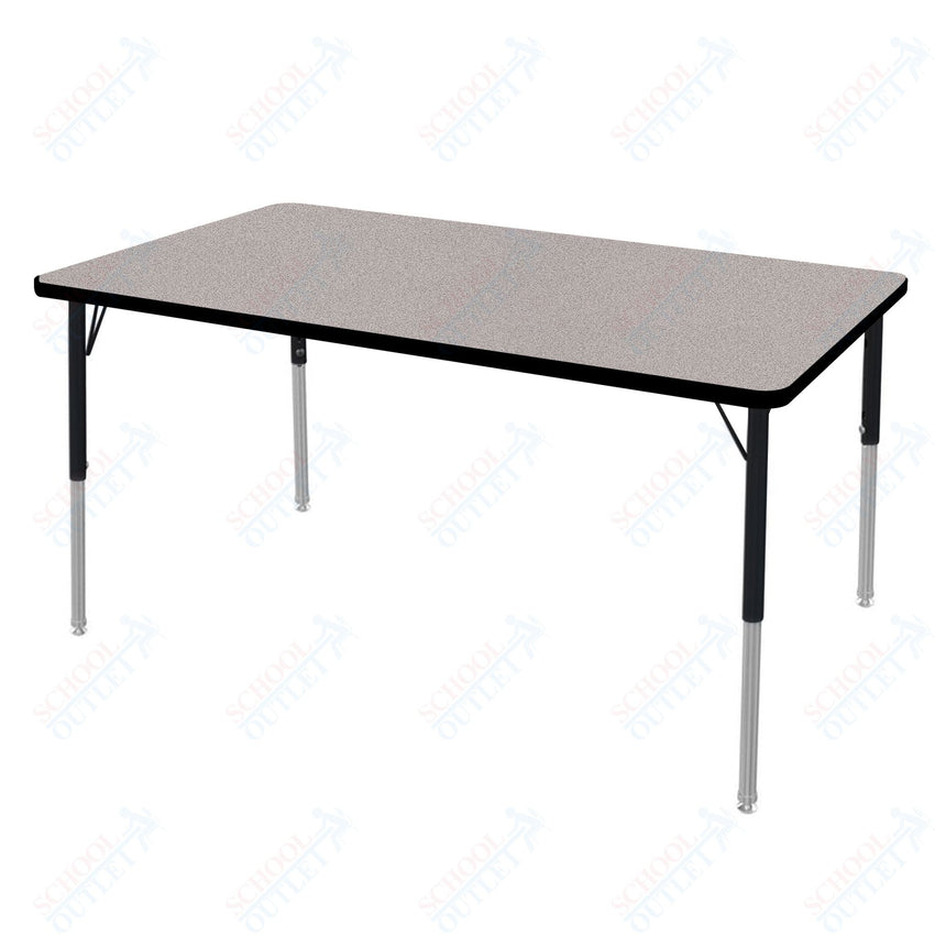Marco MG2200 Series Rectangle Preschool Table 30" x 60" Adjustable Height 16" - 24" (MG2237 - MA) - SchoolOutlet