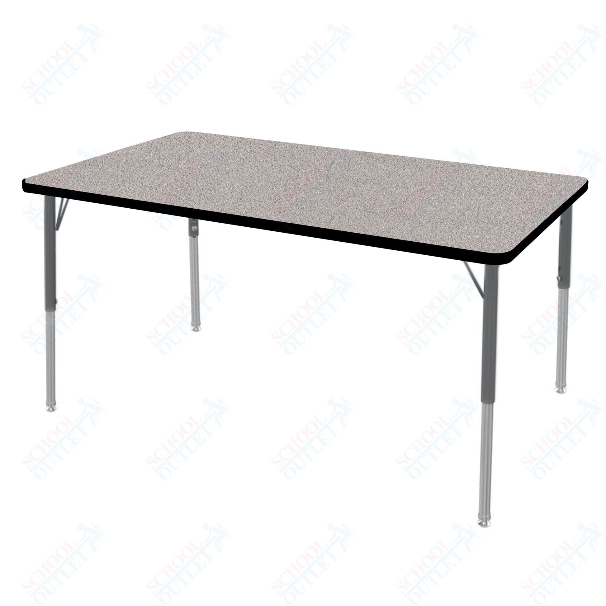 Marco MG2200 Series Rectangle Preschool Table 30" x 60" Adjustable Height 16" - 24" (MG2237 - MA) - SchoolOutlet