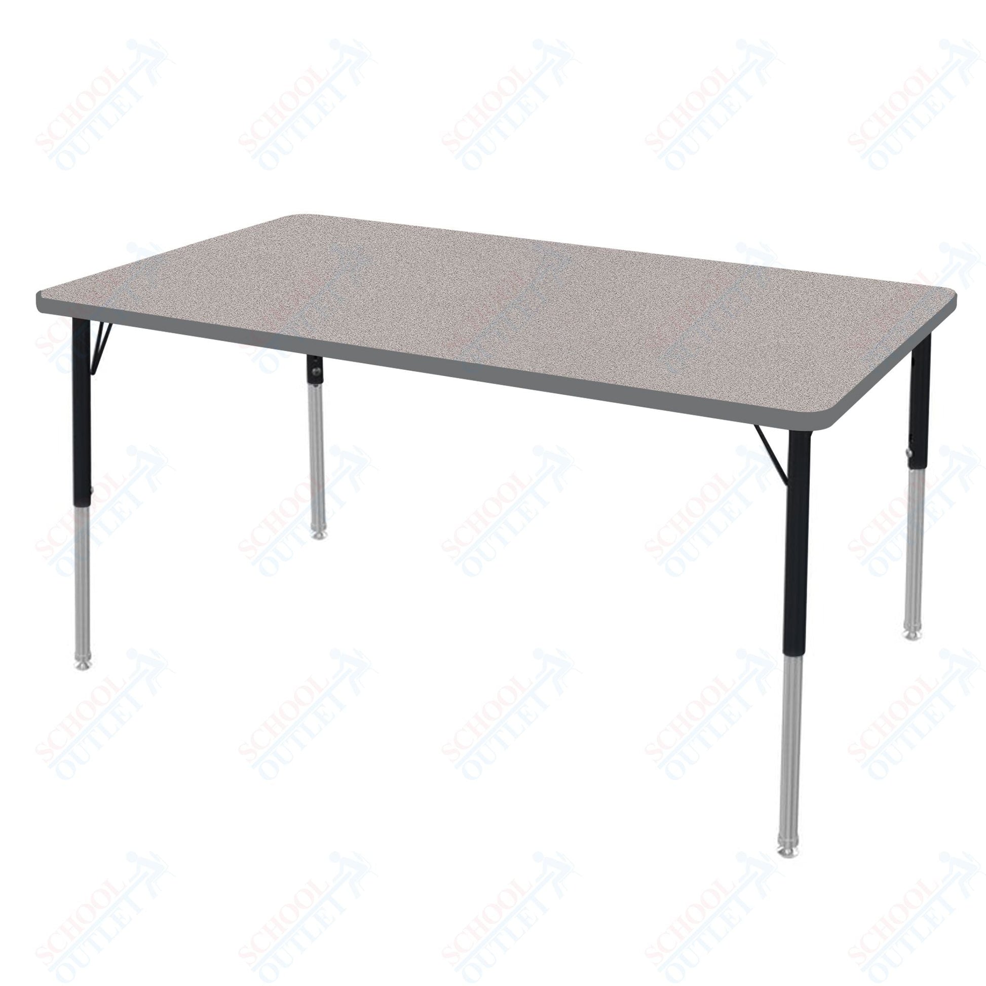 Marco MG2200 Series Rectangle Preschool Table 30" x 60" Adjustable Height 16" - 24" (MG2237 - MA) - SchoolOutlet
