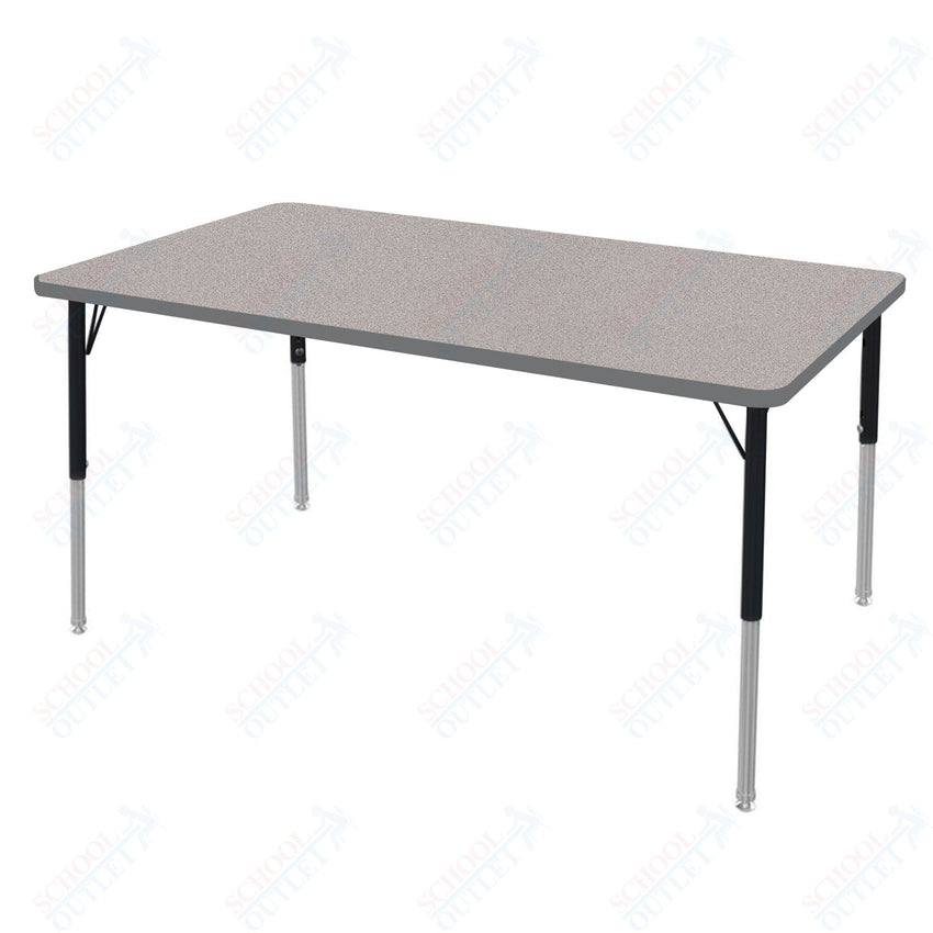 Marco MG2200 Series Rectangle Preschool Table 30" x 60" Adjustable Height 16" - 24" (MG2237 - MA) - SchoolOutlet